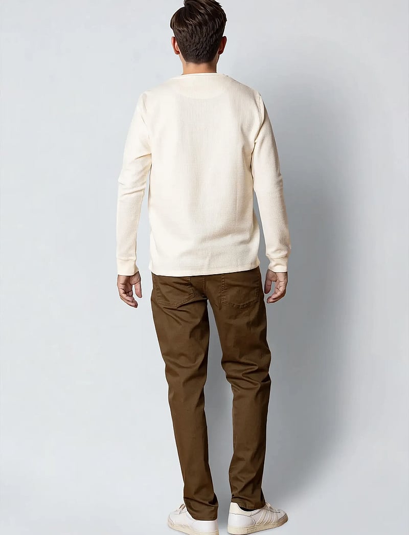 Clean Cut Copenhagen - Cal L/S grandad - pitkähihaiset - ecru melange - 4