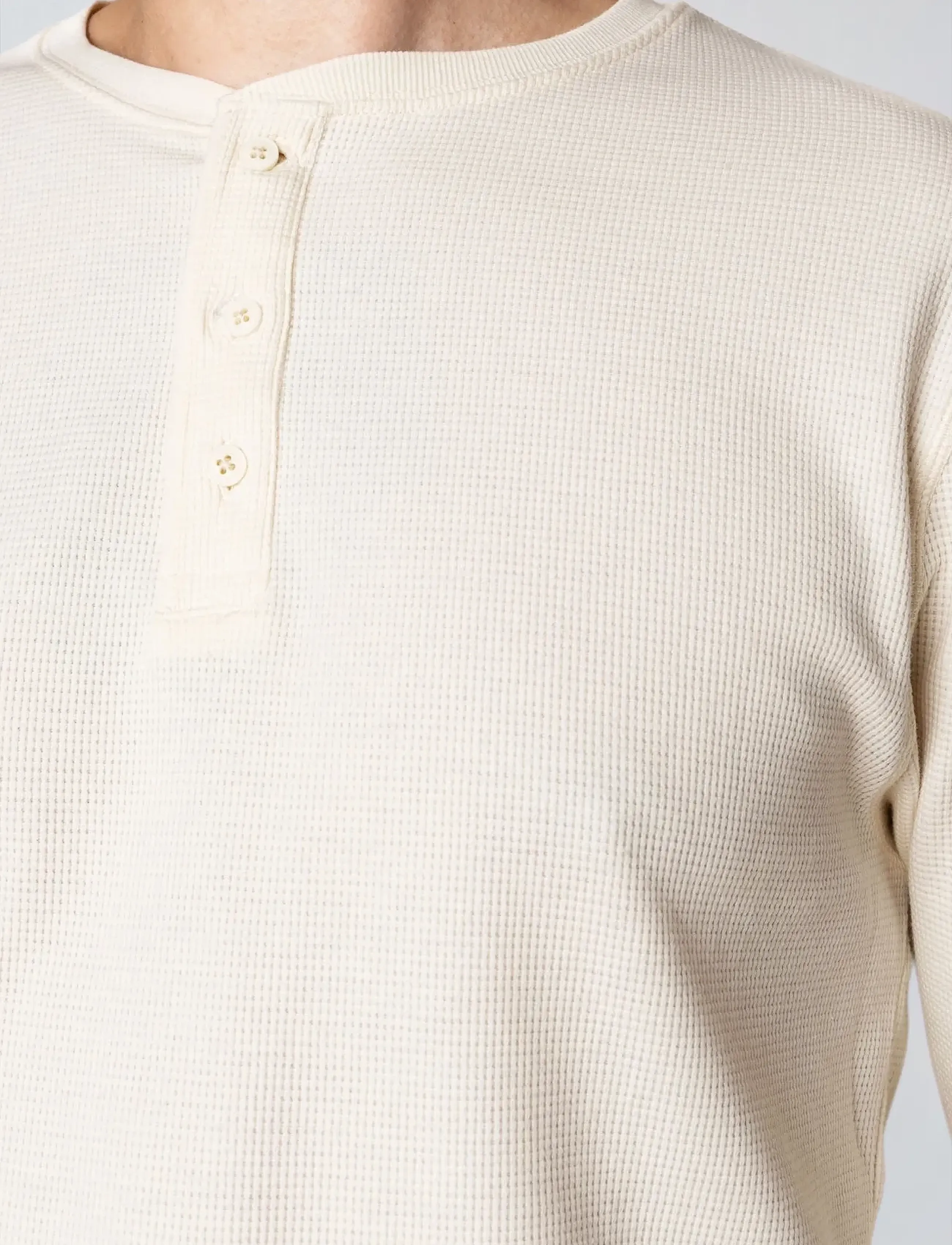 Clean Cut Copenhagen - Cal L/S grandad - ecru melange - 5