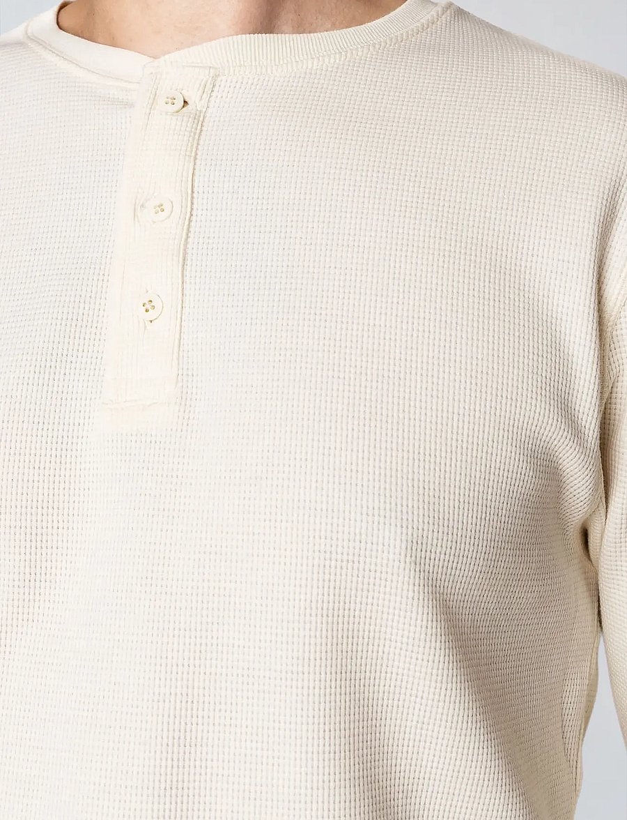 Clean Cut Copenhagen - Cal L/S grandad - ecru melange - 5