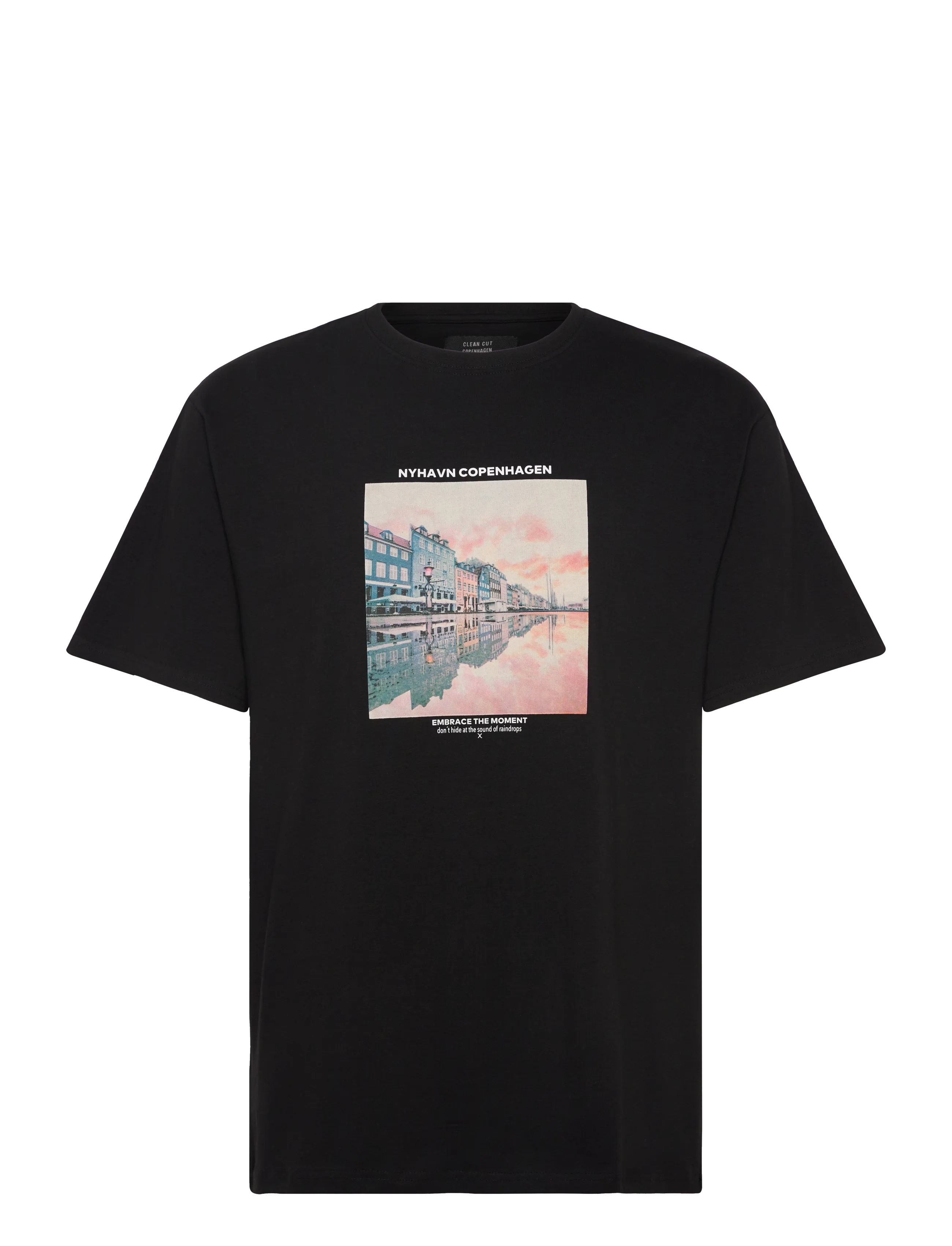 Clean Cut Copenhagen Rainy Copenhagen organic t-shirt - T-shirts - BLACK / black