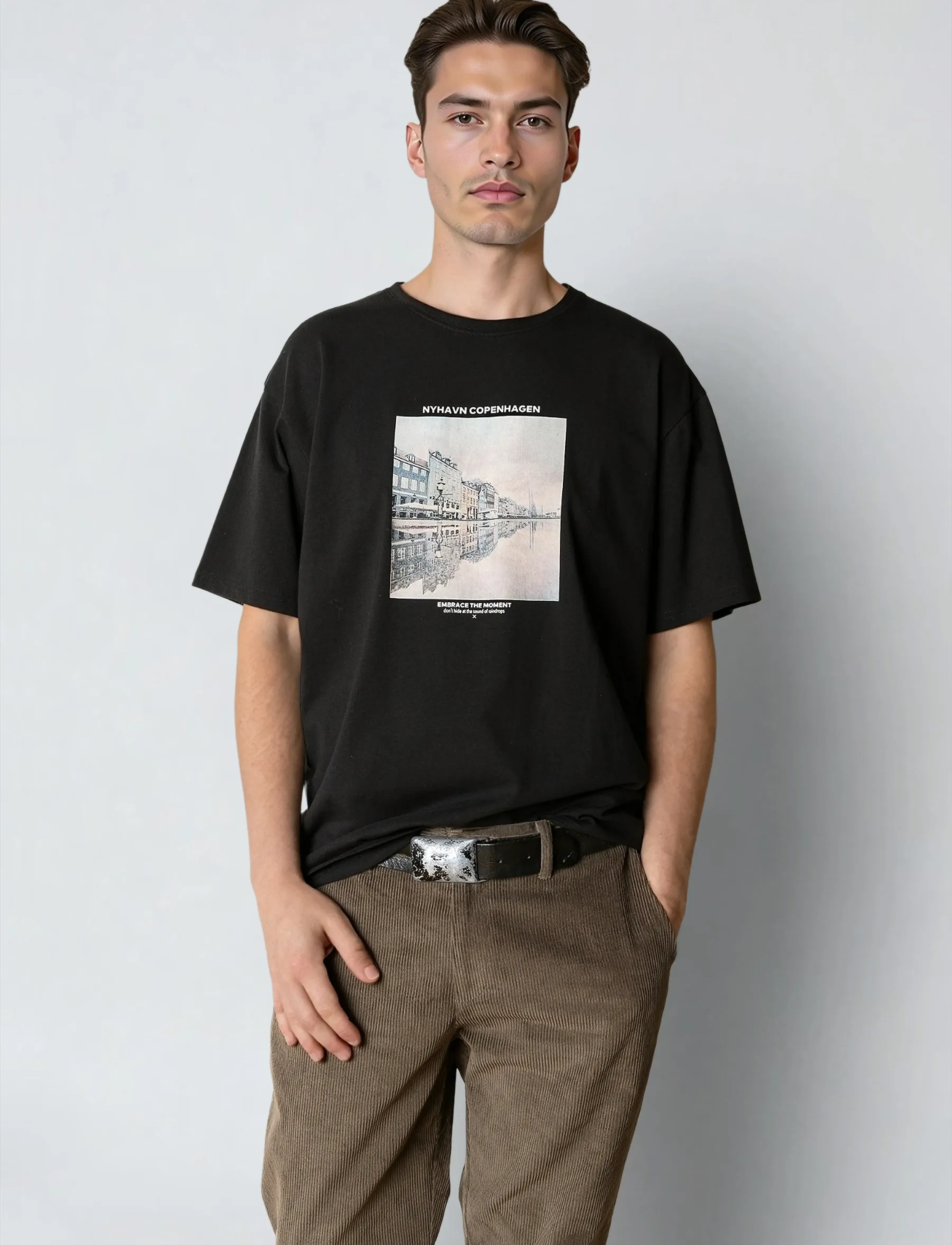 Clean Cut Copenhagen Rainy Copenhagen organic t-shirt - Deals - BLACK / black