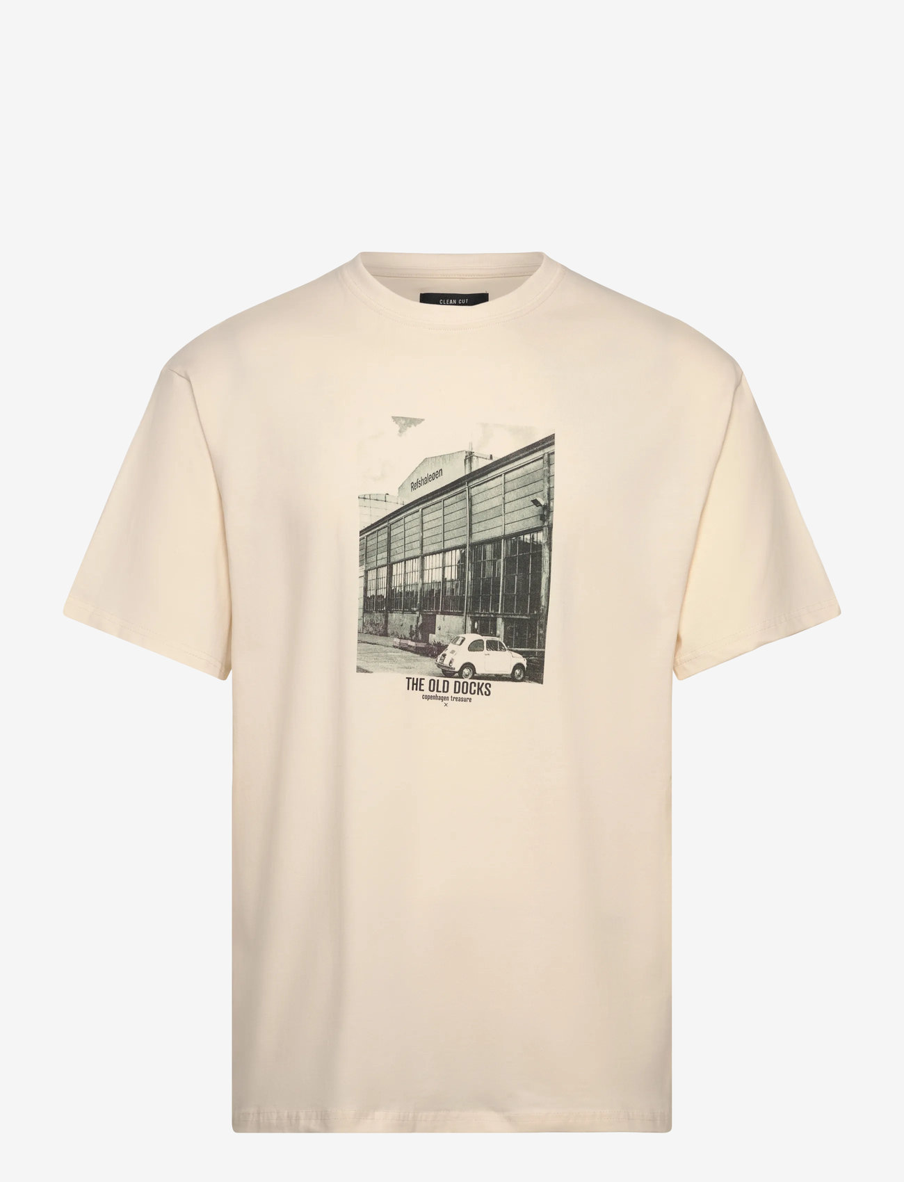Clean Cut Copenhagen - Old docks organic t-shirt - kortärmade t-shirts - ecru - 1