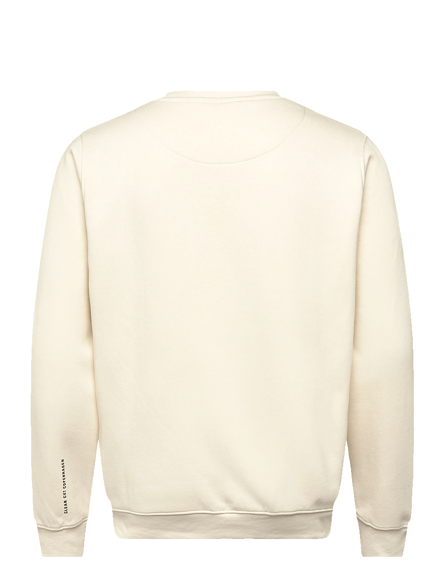 Clean Cut Copenhagen - Patrick sweatshirt - sweatshirts - ecru - 2