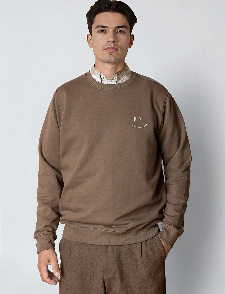 Clean Cut Copenhagen - Patrick sweatshirt - sweatshirts - shitake - 0