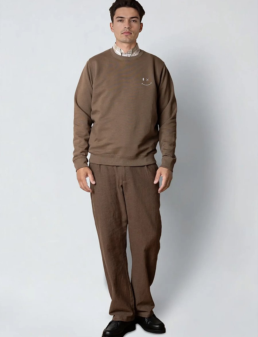 Clean Cut Copenhagen - Patrick sweatshirt - sweatshirts - shitake - 3