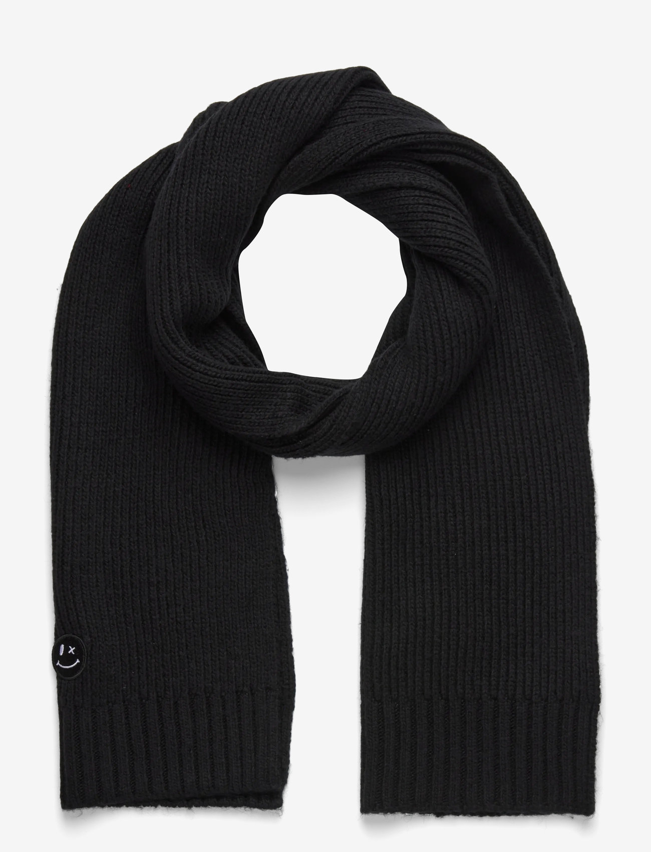 Clean Cut Copenhagen - Patrick scarf knit - halstørklæder - black - 1