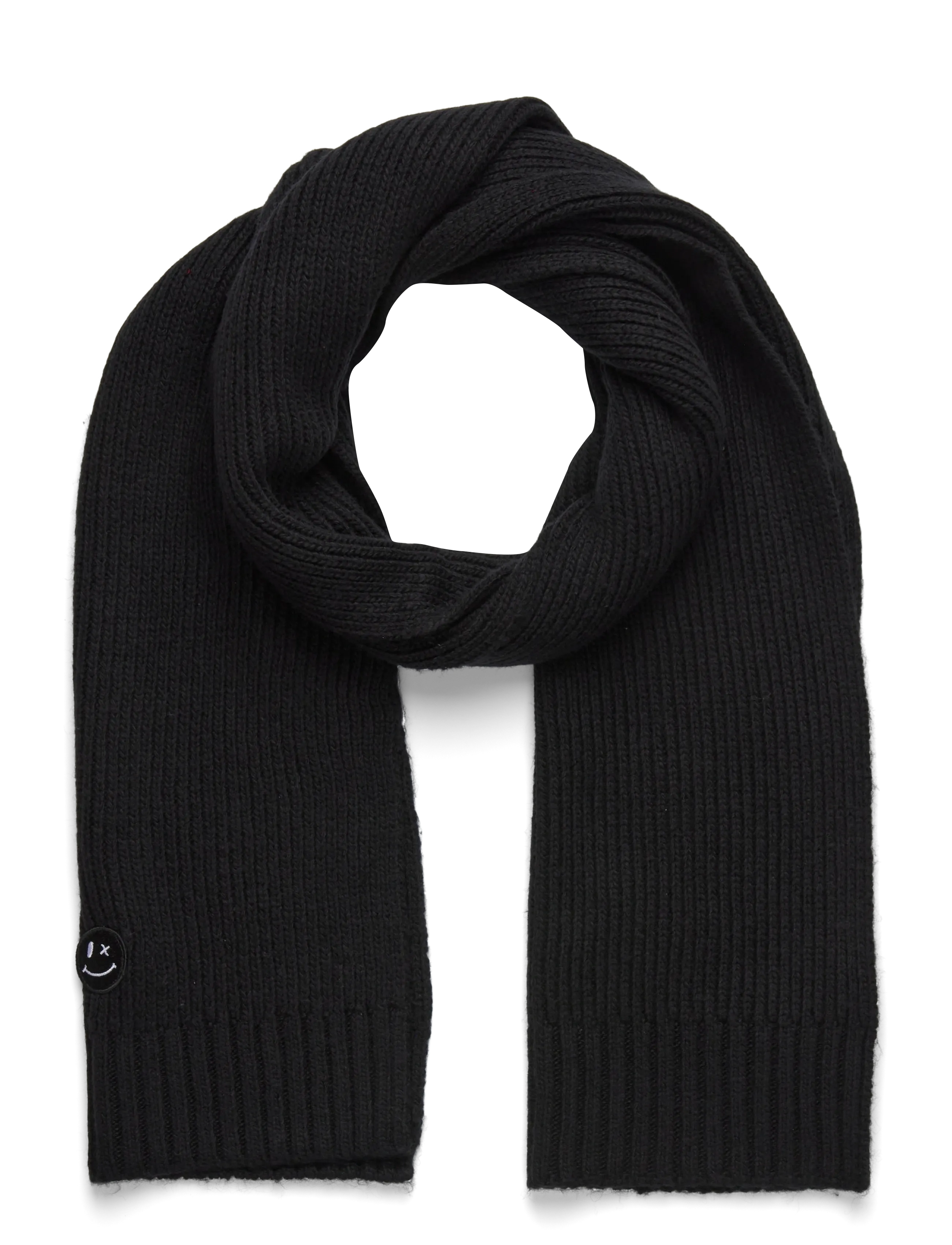 Clean Cut Copenhagen - Patrick scarf knit - halstørklæder - black - 1