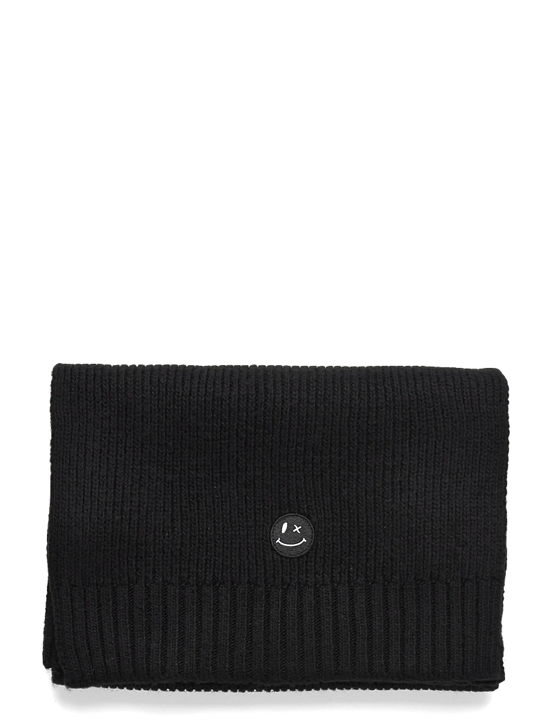 Clean Cut Copenhagen - Patrick scarf knit - halstørklæder - black - 2