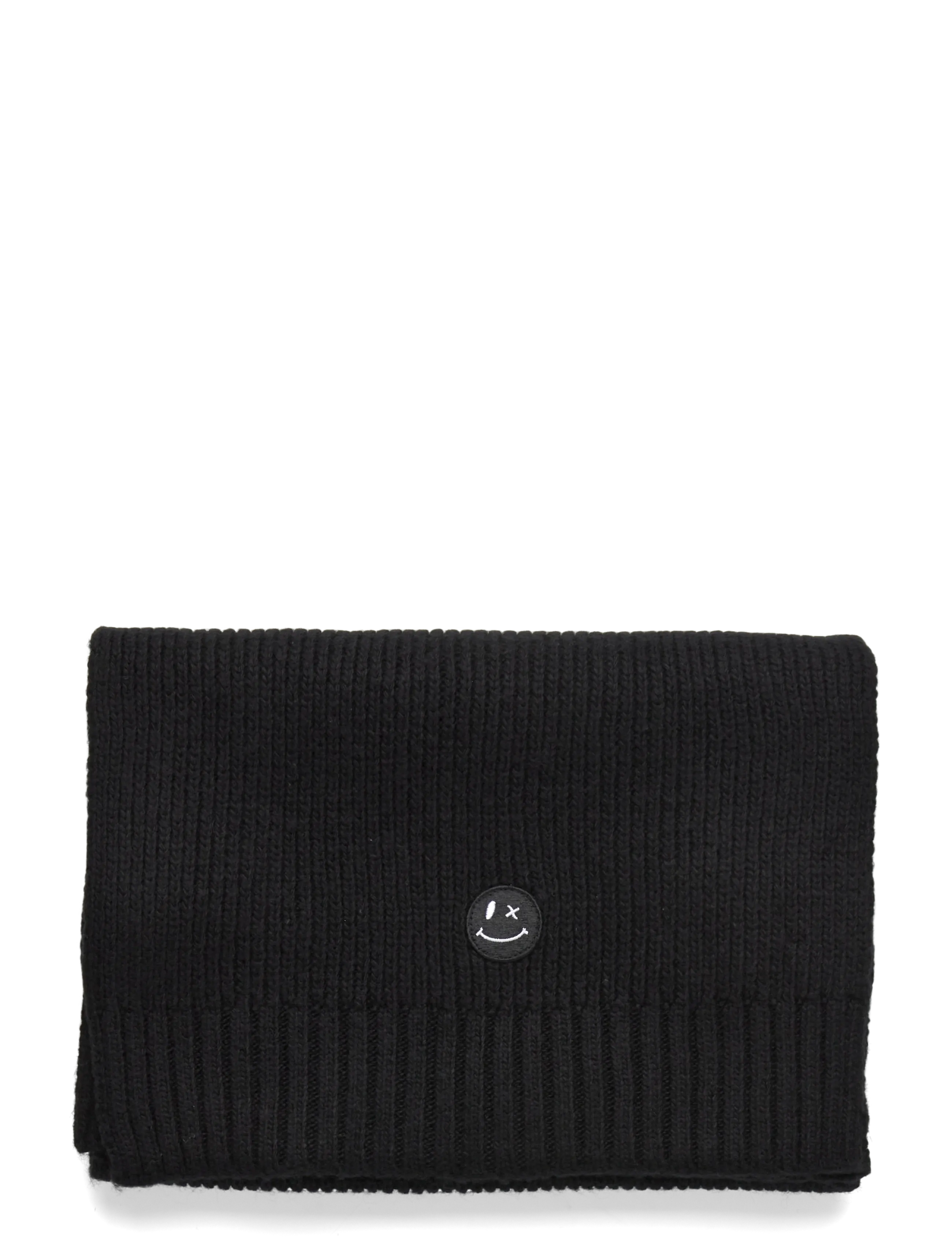 Clean Cut Copenhagen - Patrick scarf knit - halstørklæder - black - 2