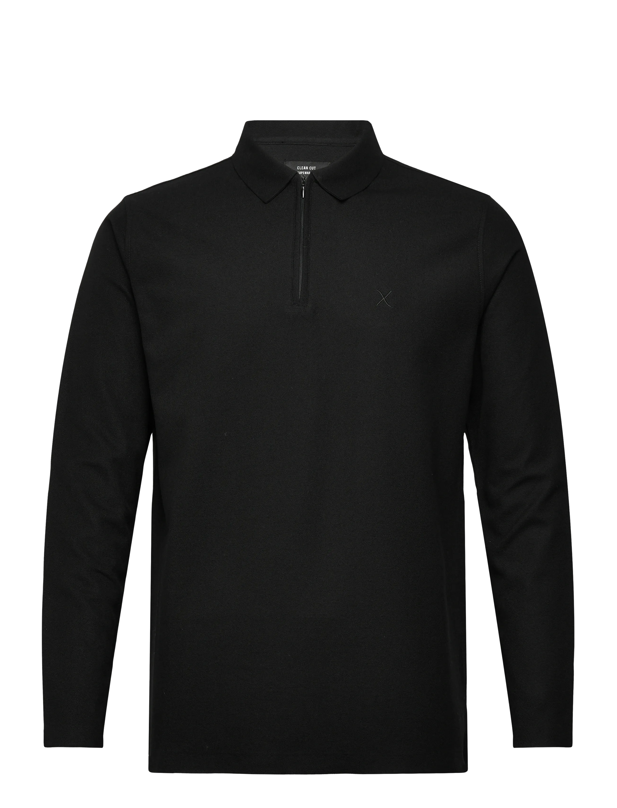 Joss L/S polo - BLACK