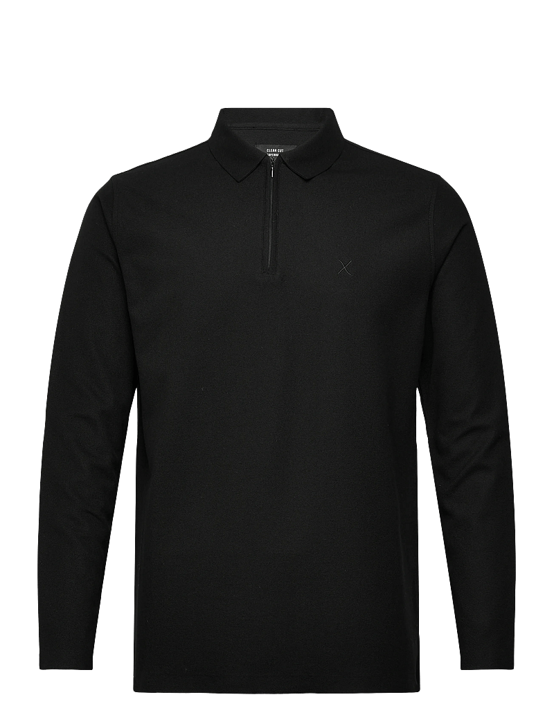 Clean Cut Copenhagen - Joss L/S polo - langärmelig - black - 1