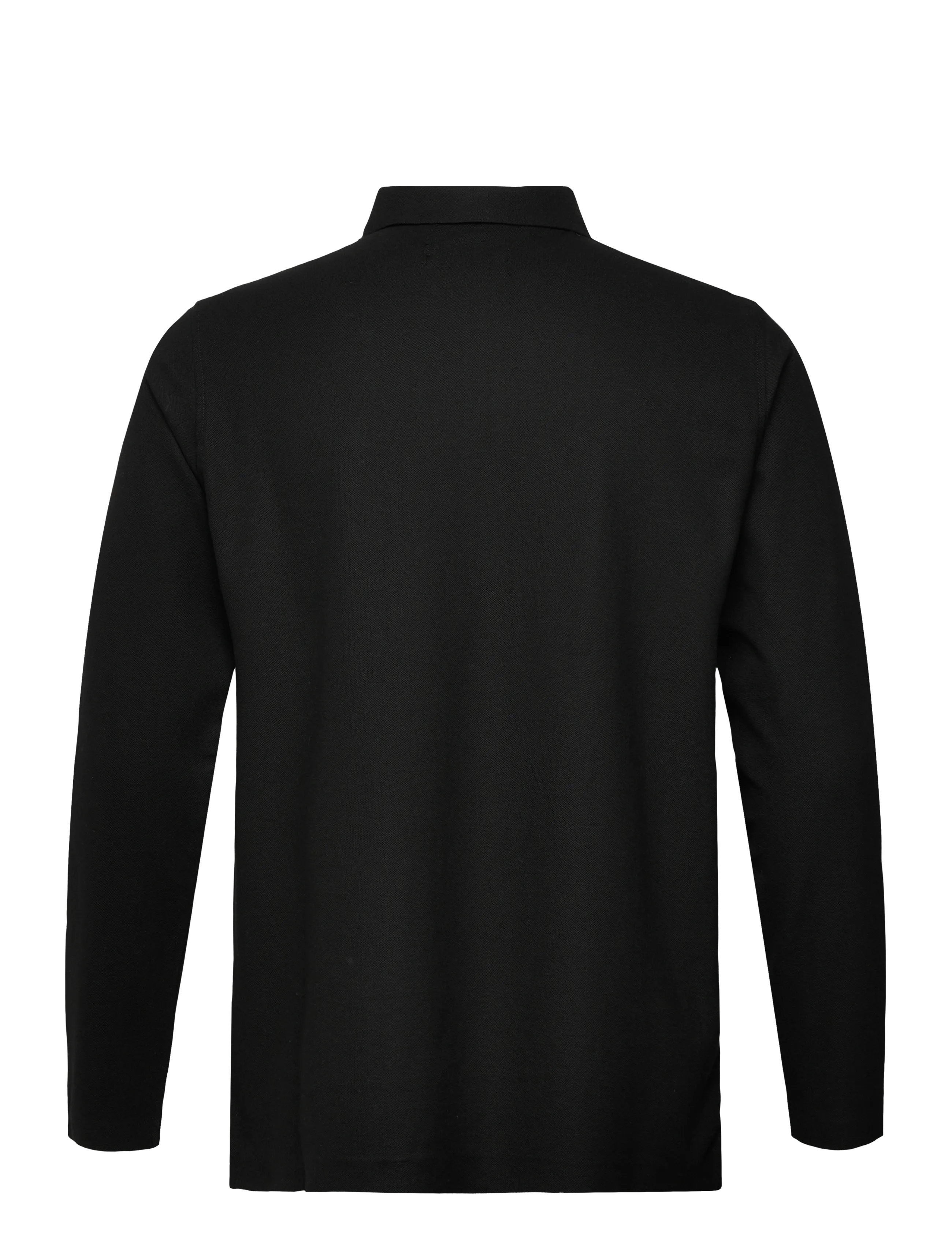 Clean Cut Copenhagen - Joss L/S polo - long-sleeved polos - black - 2