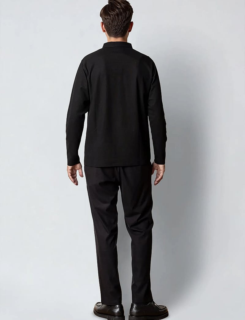 Clean Cut Copenhagen - Joss L/S polo - långärmade pikéer - black - 4