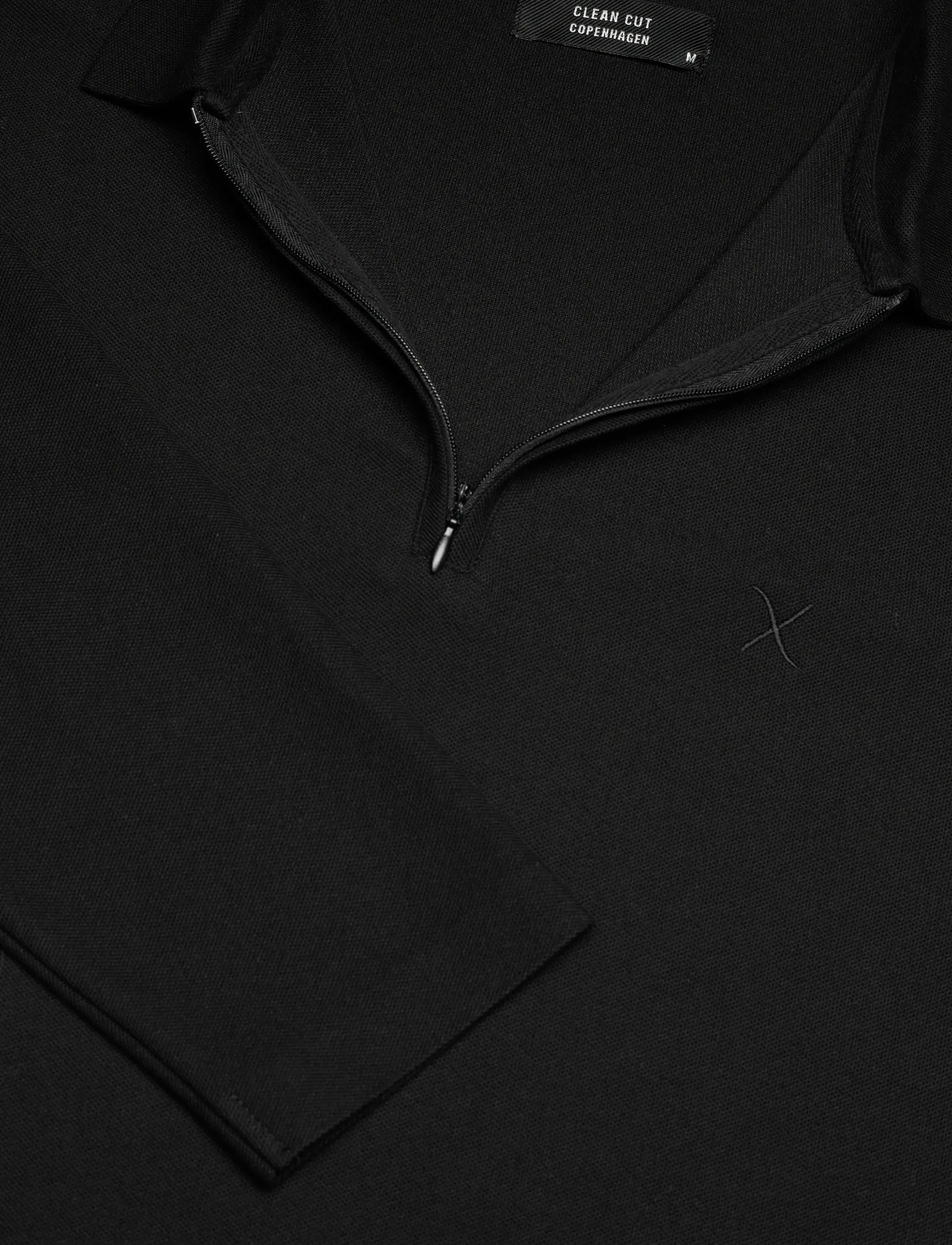 Clean Cut Copenhagen - Joss L/S polo - long-sleeved polos - black - 5