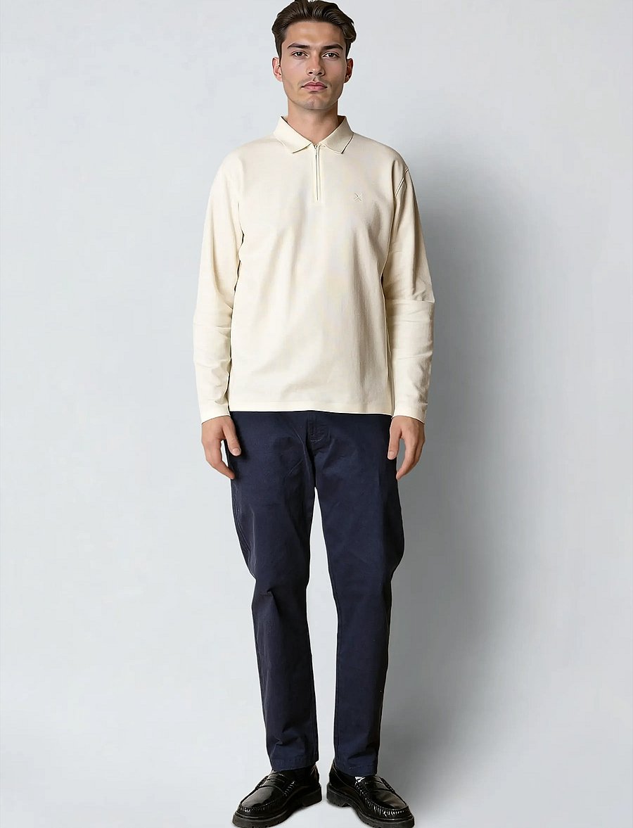 Clean Cut Copenhagen - Joss L/S polo - langärmelig - ecru - 4