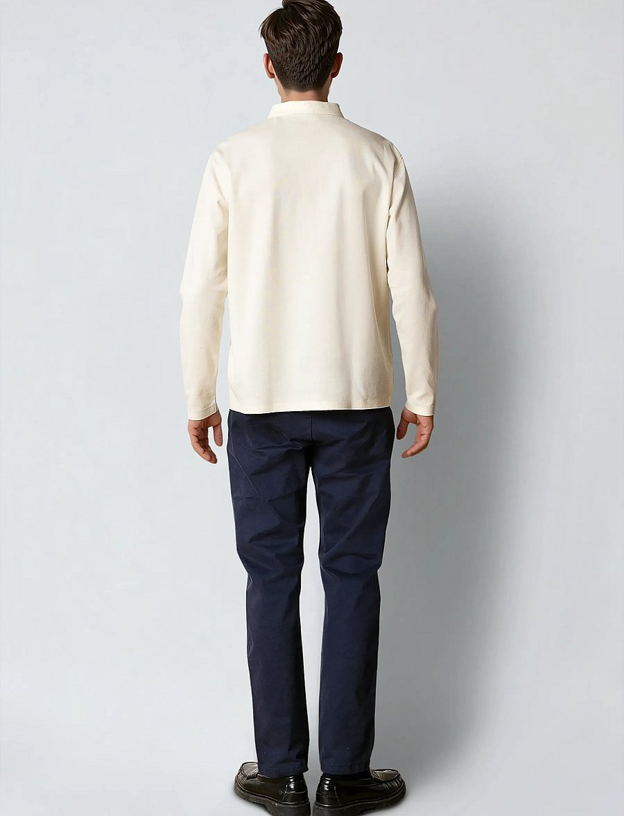 Clean Cut Copenhagen - Joss L/S polo - langärmelig - ecru - 5