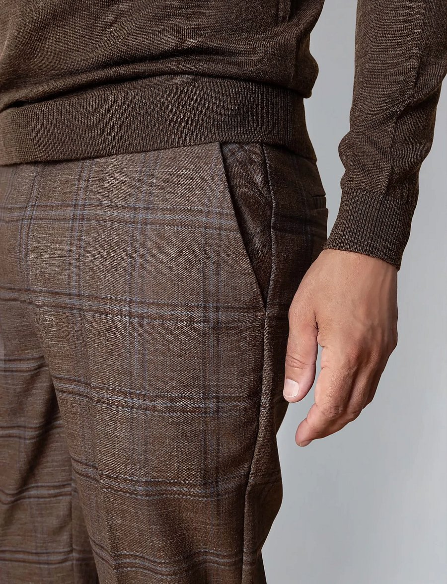 Clean Cut Copenhagen - Berlin percey pants - jakkafatabuxur - brown - 5