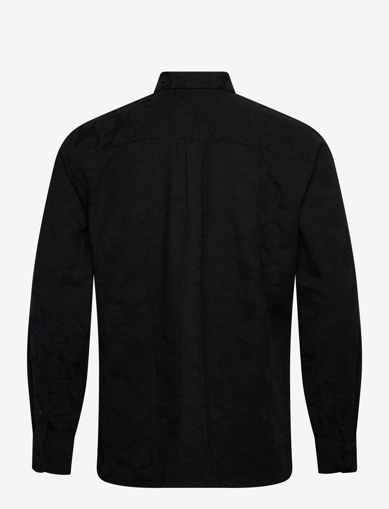 Clean Cut Copenhagen - Malvin jaquard shirt - mönstrade skjortor - black - 2