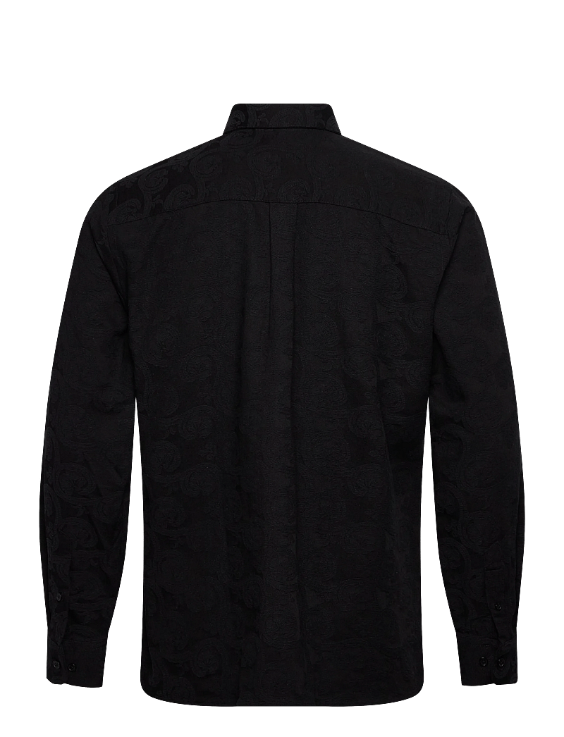 Clean Cut Copenhagen - Malvin jaquard shirt - mønstrede skjorter - black - 2