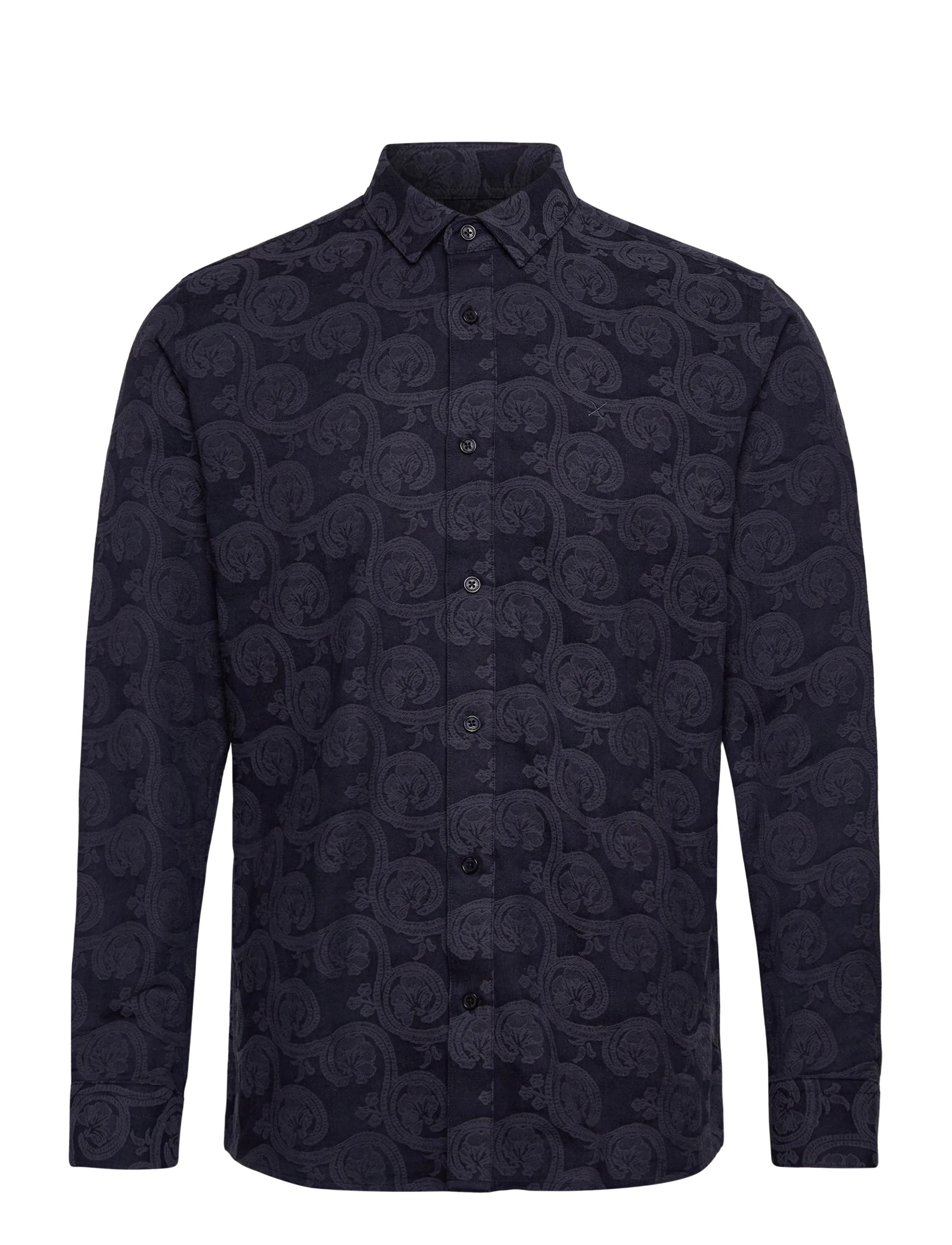 Clean Cut Copenhagen Malvin jaquard shirt - Koszule - NAVY / navy