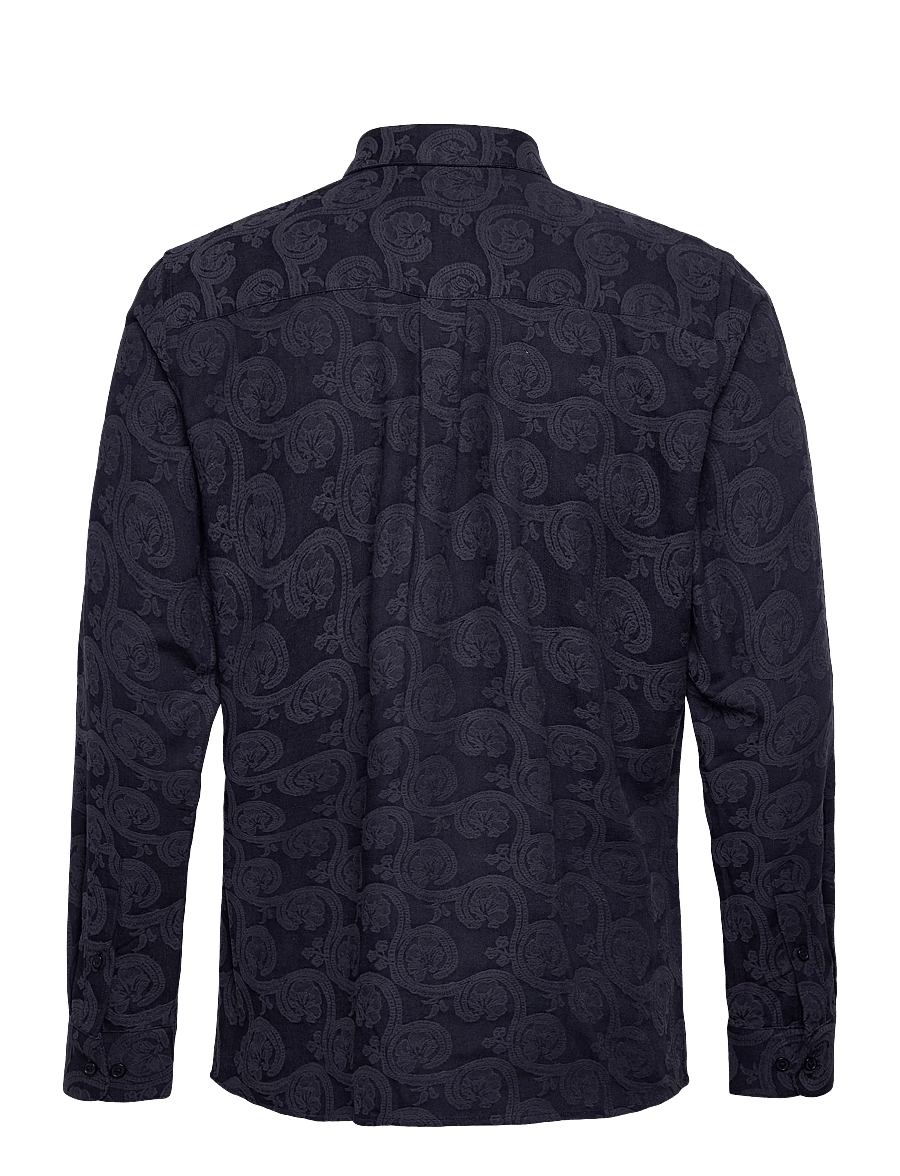 Clean Cut Copenhagen - Malvin jaquard shirt - skjorter med mønster - navy - 2