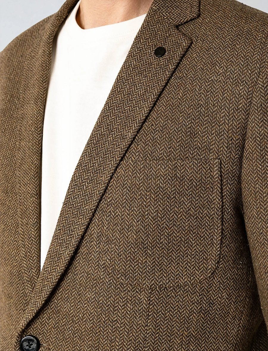 Clean Cut Copenhagen - Marcello blazer - enkeltradede blazere - brown melangÈ - 3