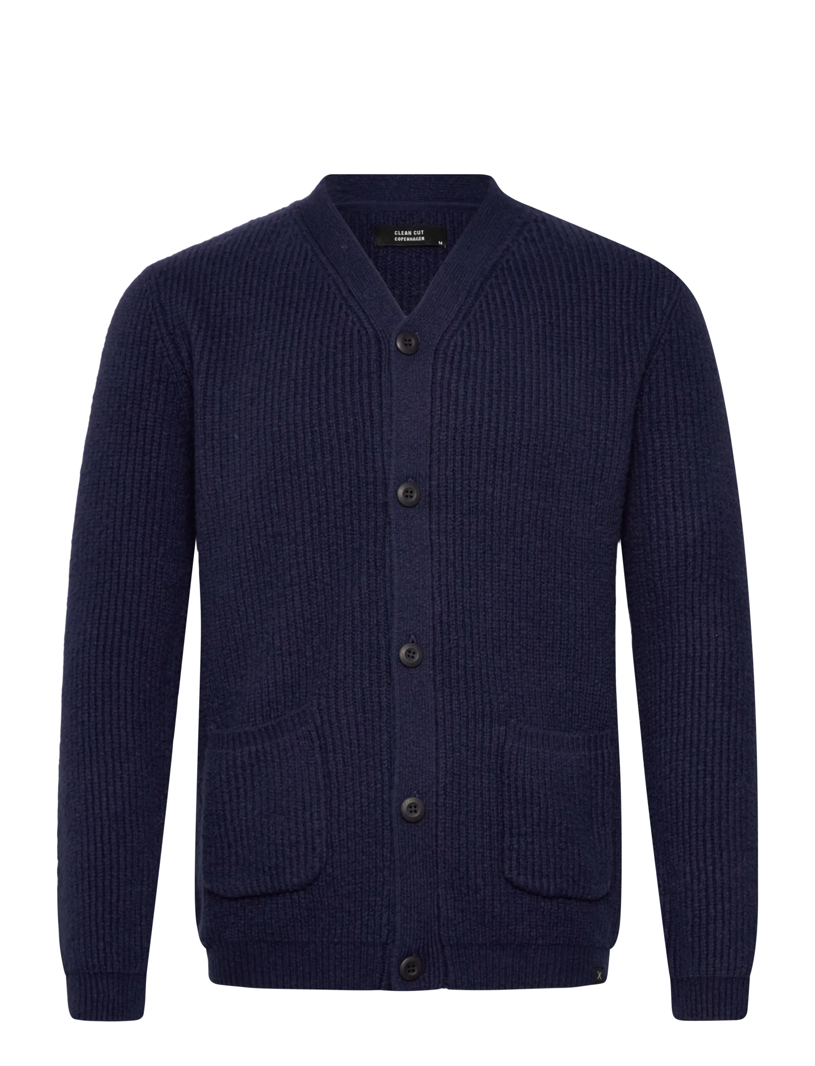Clean Cut Copenhagen Brooks cardigan - Strik - NAVY / navy