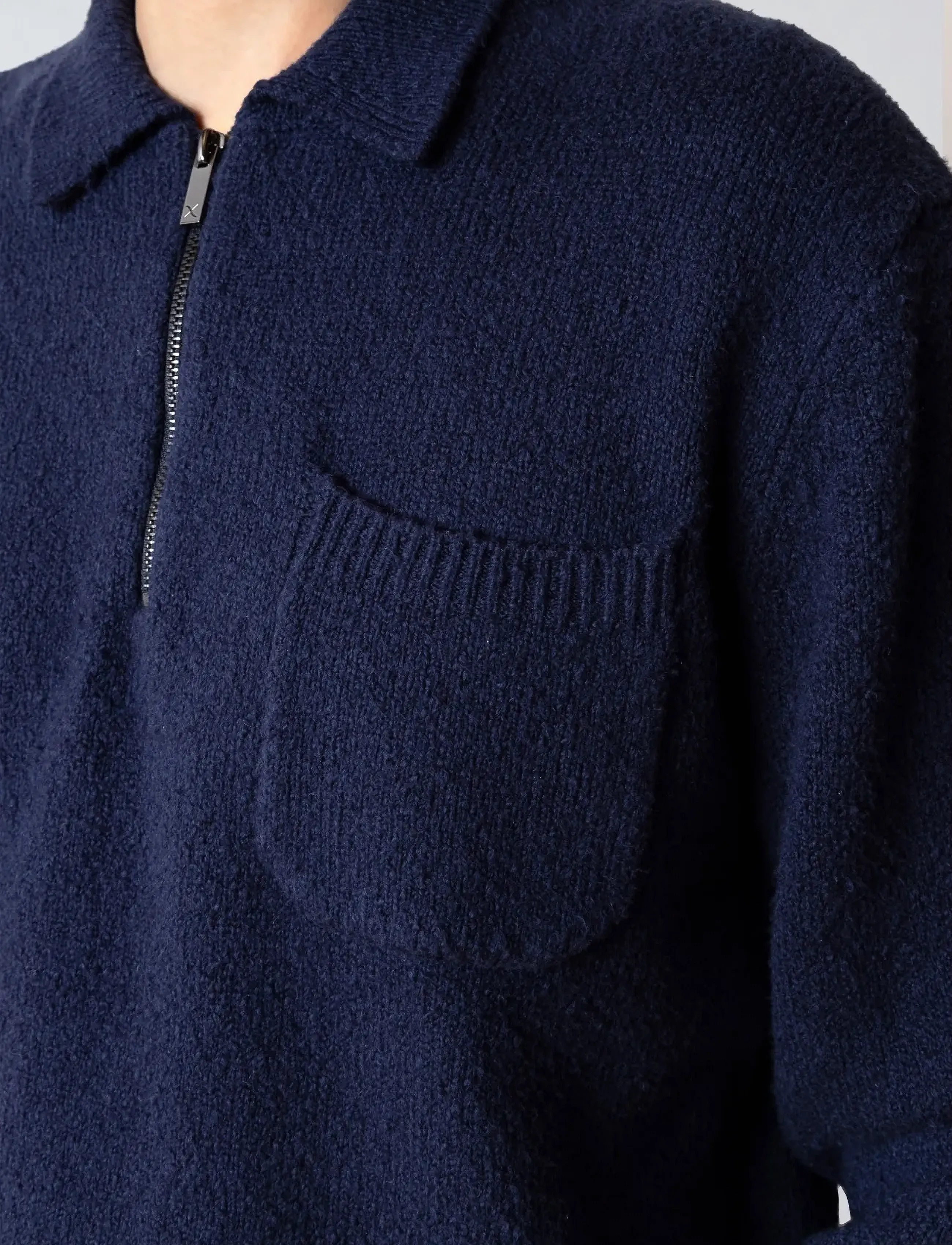 Clean Cut Copenhagen - Bryan knitted polo - strik - navy - 5