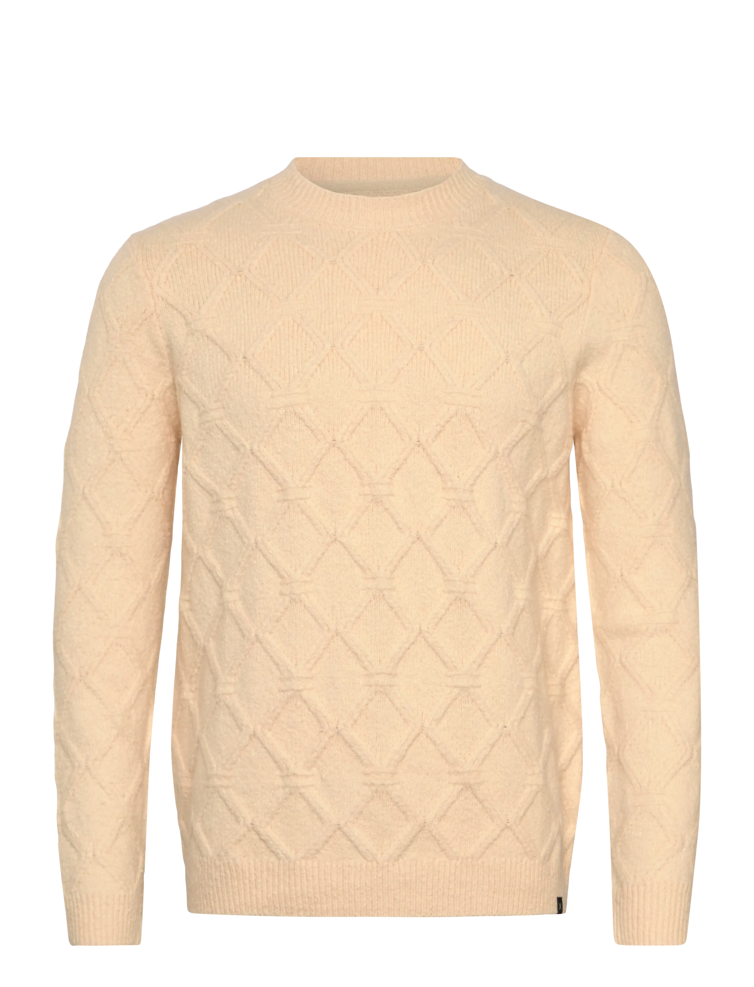 Clean Cut Copenhagen - Avery cable knit - rundhalsad - ecru melange - 1