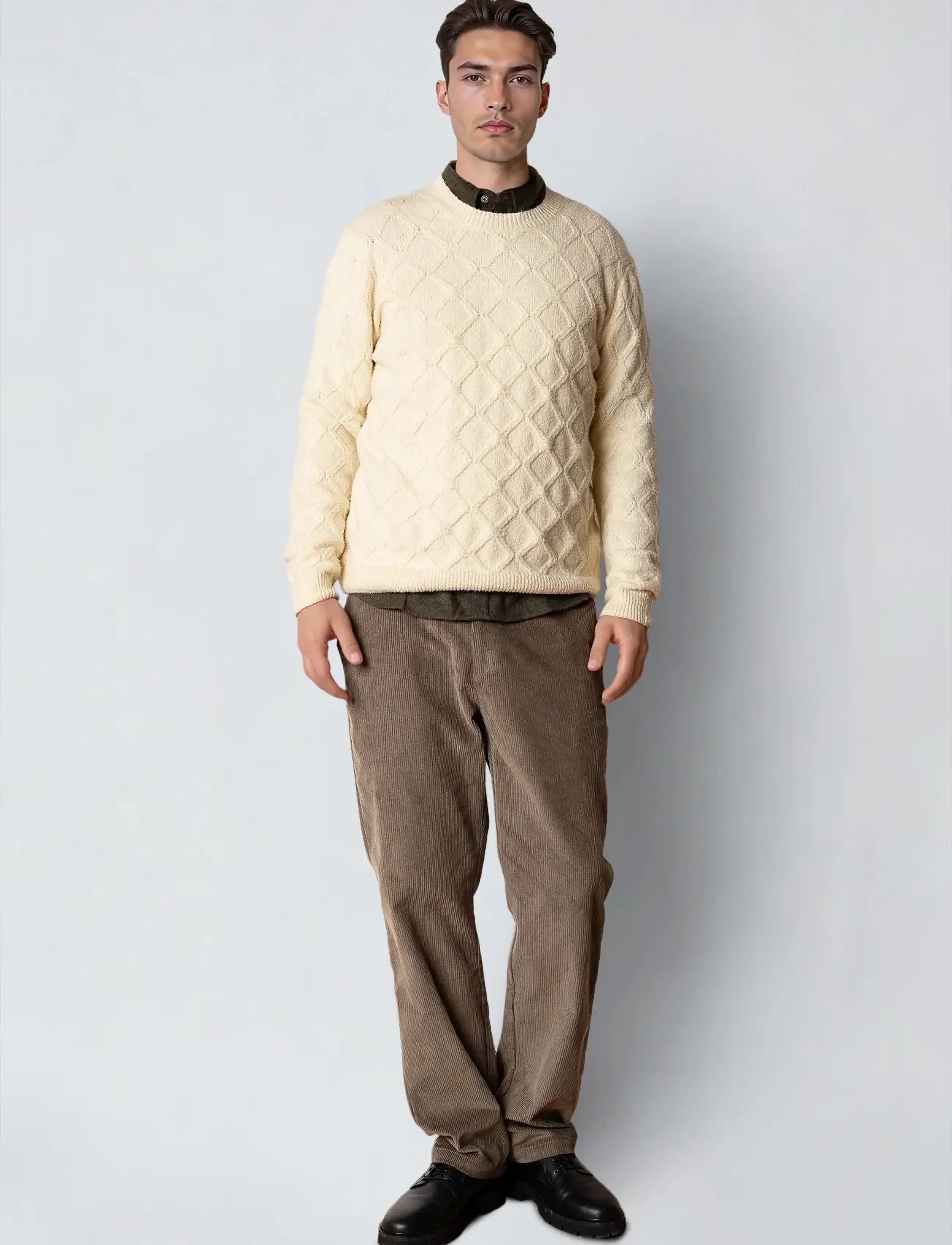 Clean Cut Copenhagen - Avery cable knit - syntymäpäivälahjat - ecru melange - 3