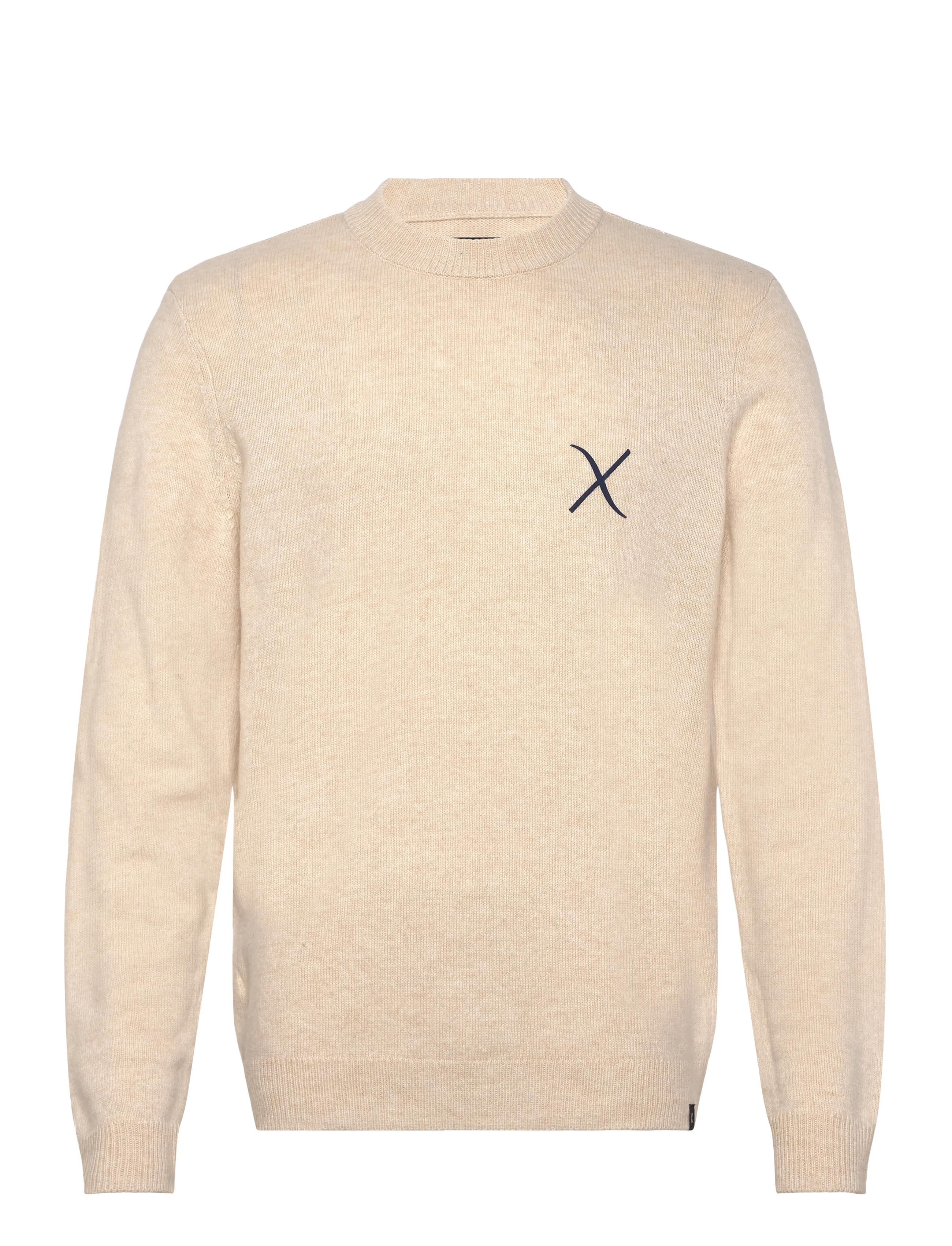 CLEAN CUT COPENHAGEN Stone Knit Cream - S - Herren