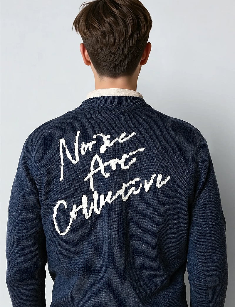 Clean Cut Copenhagen - Stone knit - rund hals - navy - 3