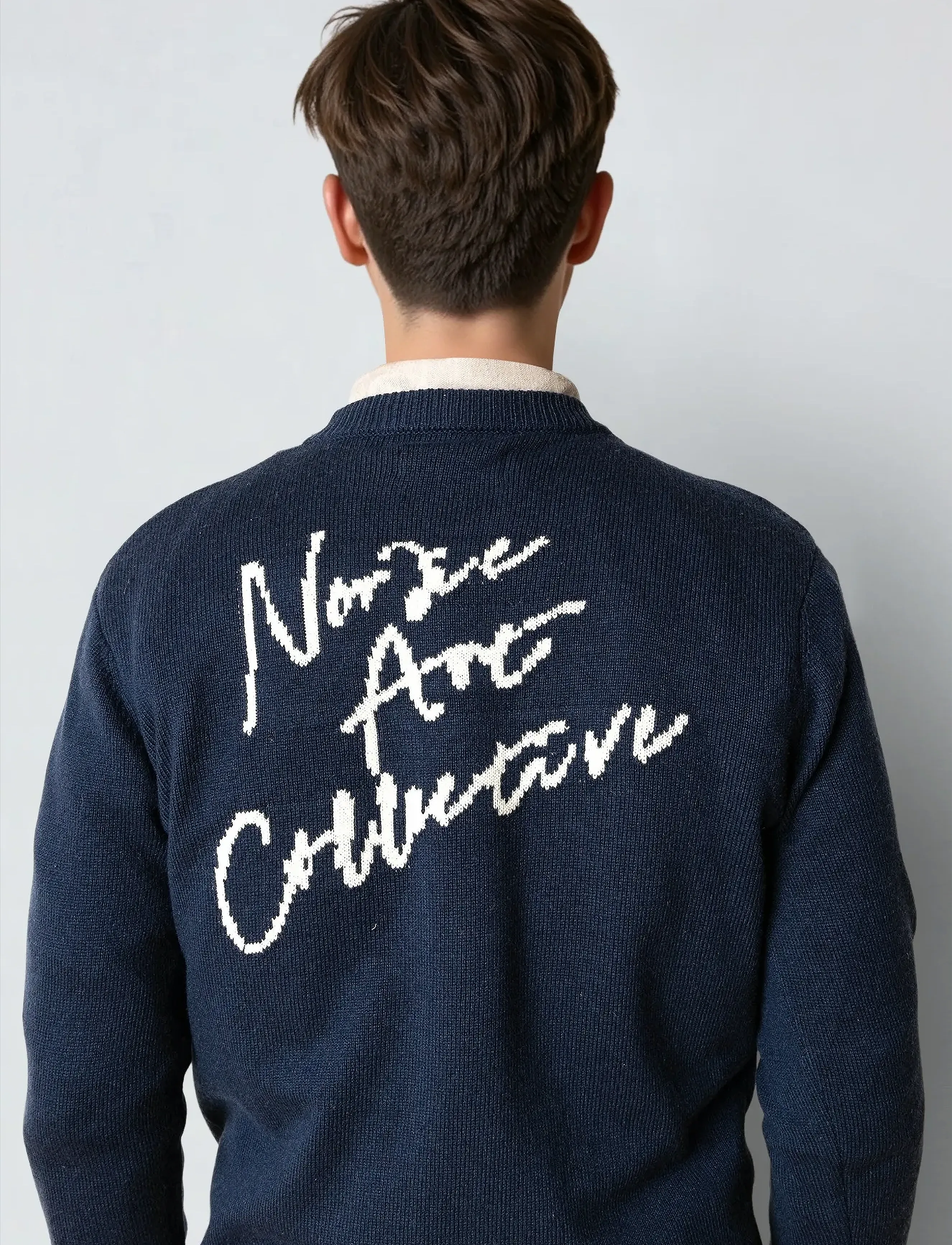 Clean Cut Copenhagen - Stone knit - rundhals - navy - 3