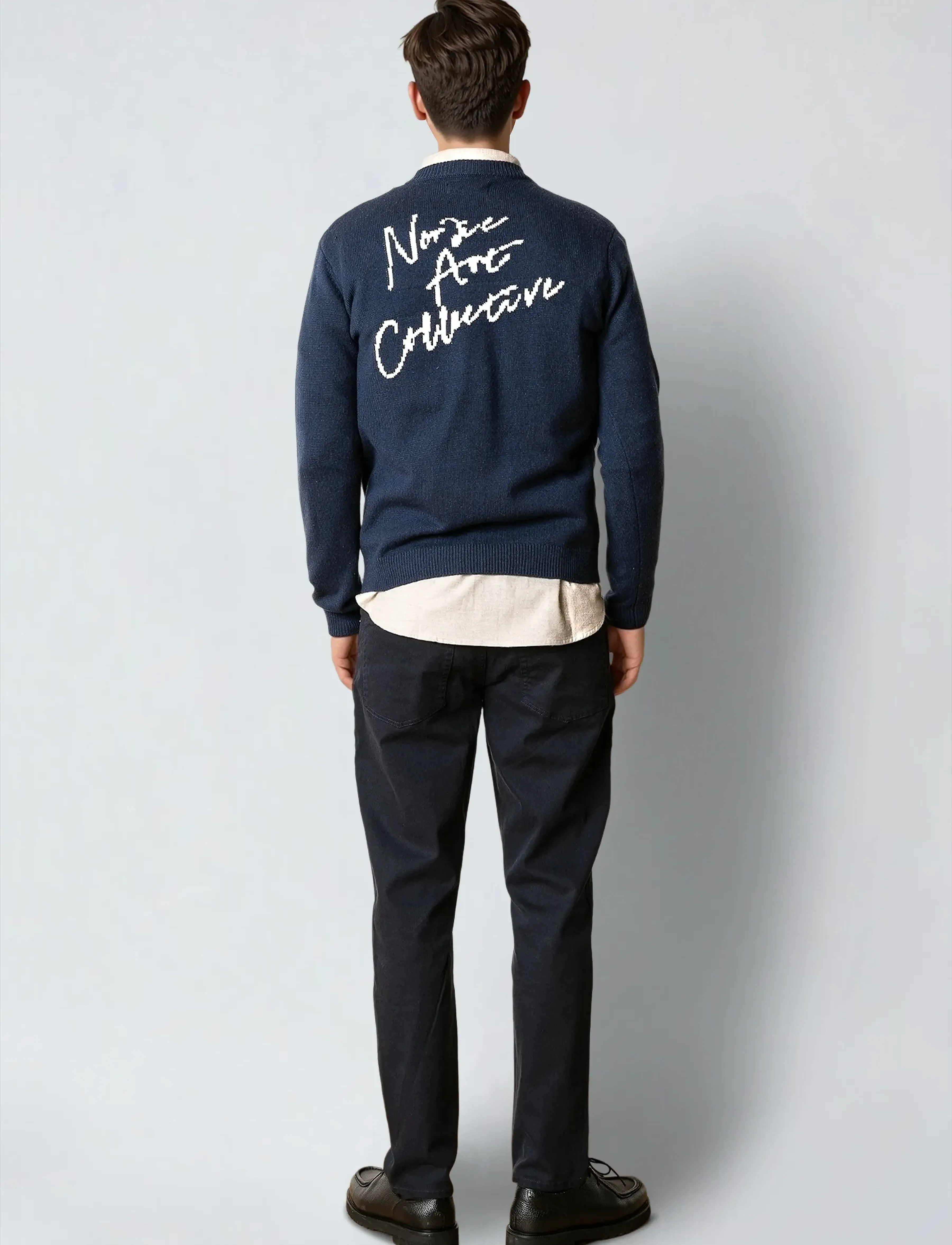 Clean Cut Copenhagen - Stone knit - rundhals - navy - 5