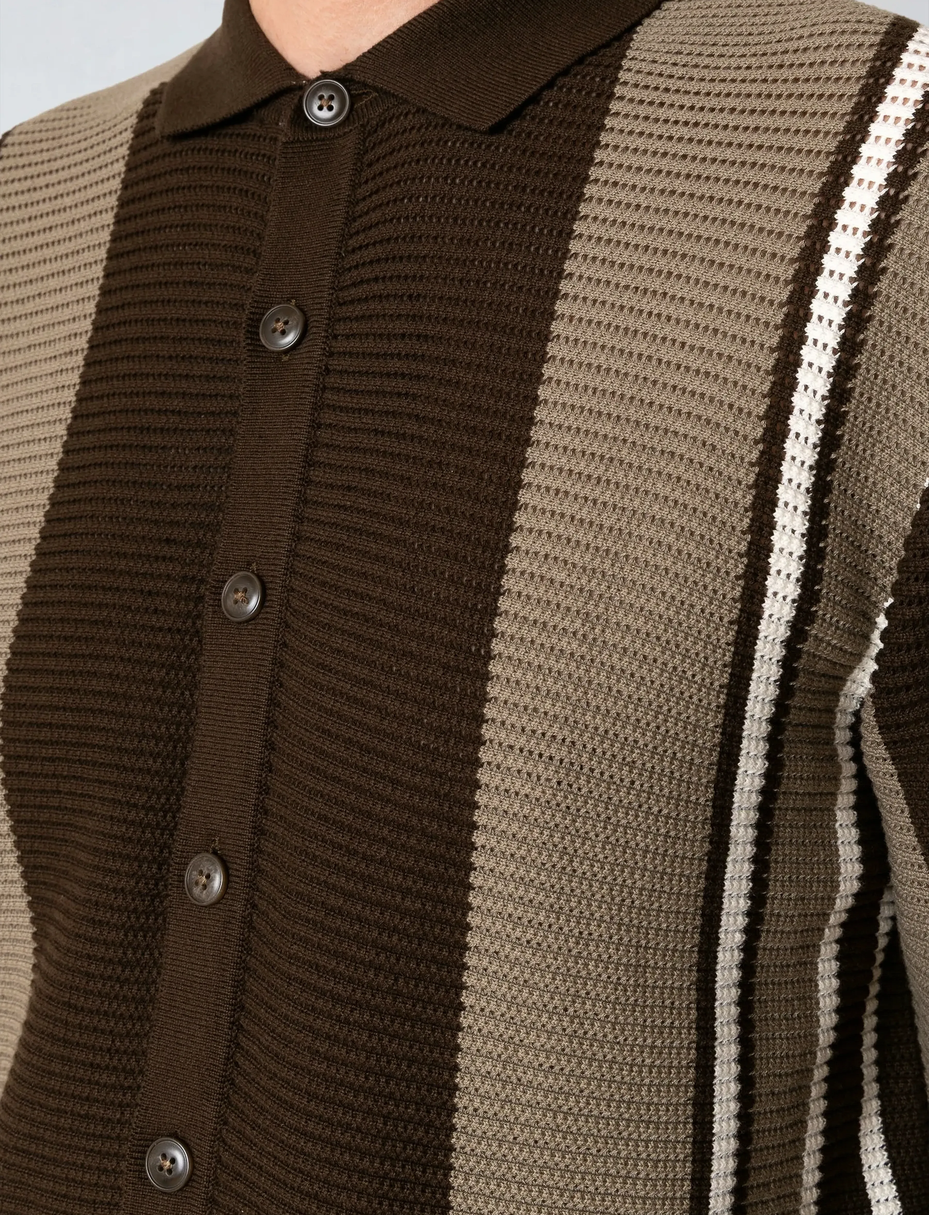 Clean Cut Copenhagen - Buckley cardigan - cardigans - dark brown - 3