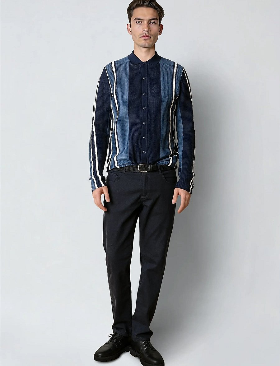 Clean Cut Copenhagen - Buckley cardigan - cardigans - navy - 4