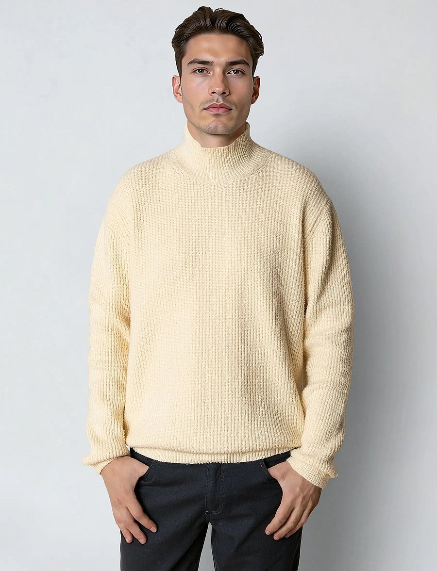 Clean Cut Copenhagen - Pepe turtleneck knit - rullekraver - ecru - 0