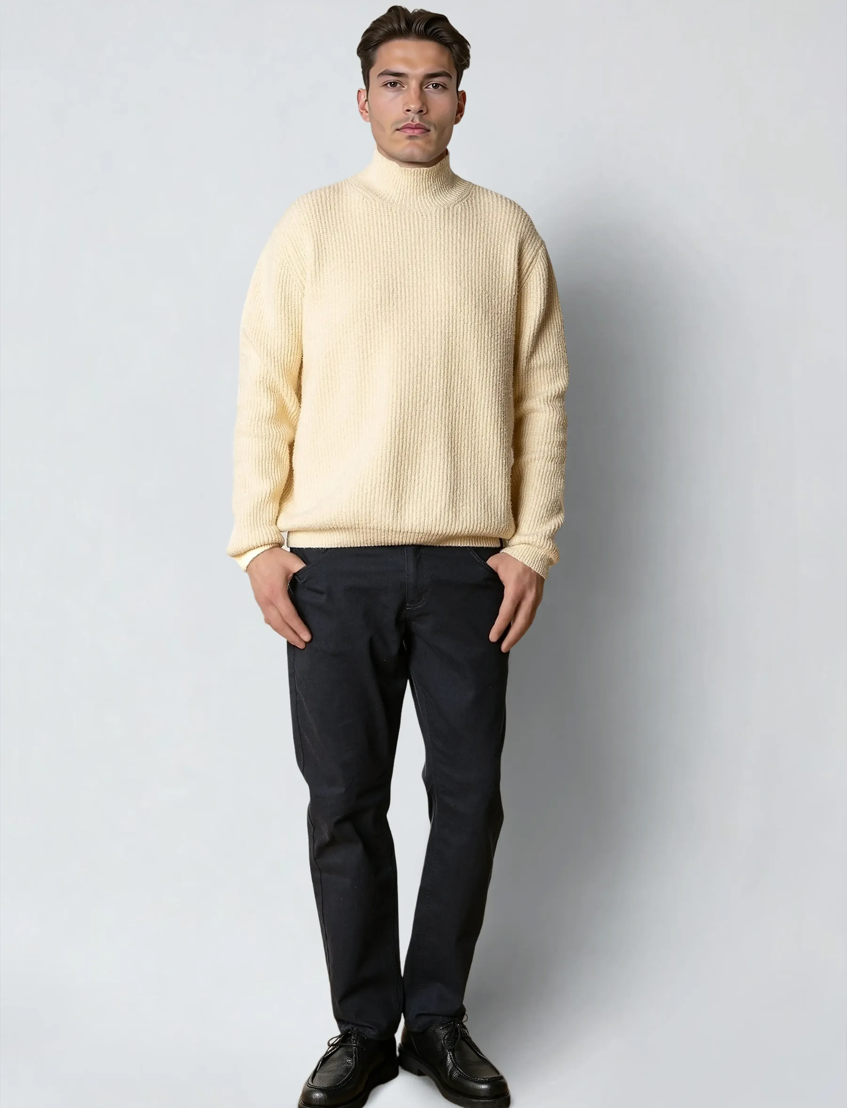 Clean Cut Copenhagen - Pepe turtleneck knit - turtlenecks - ecru - 4