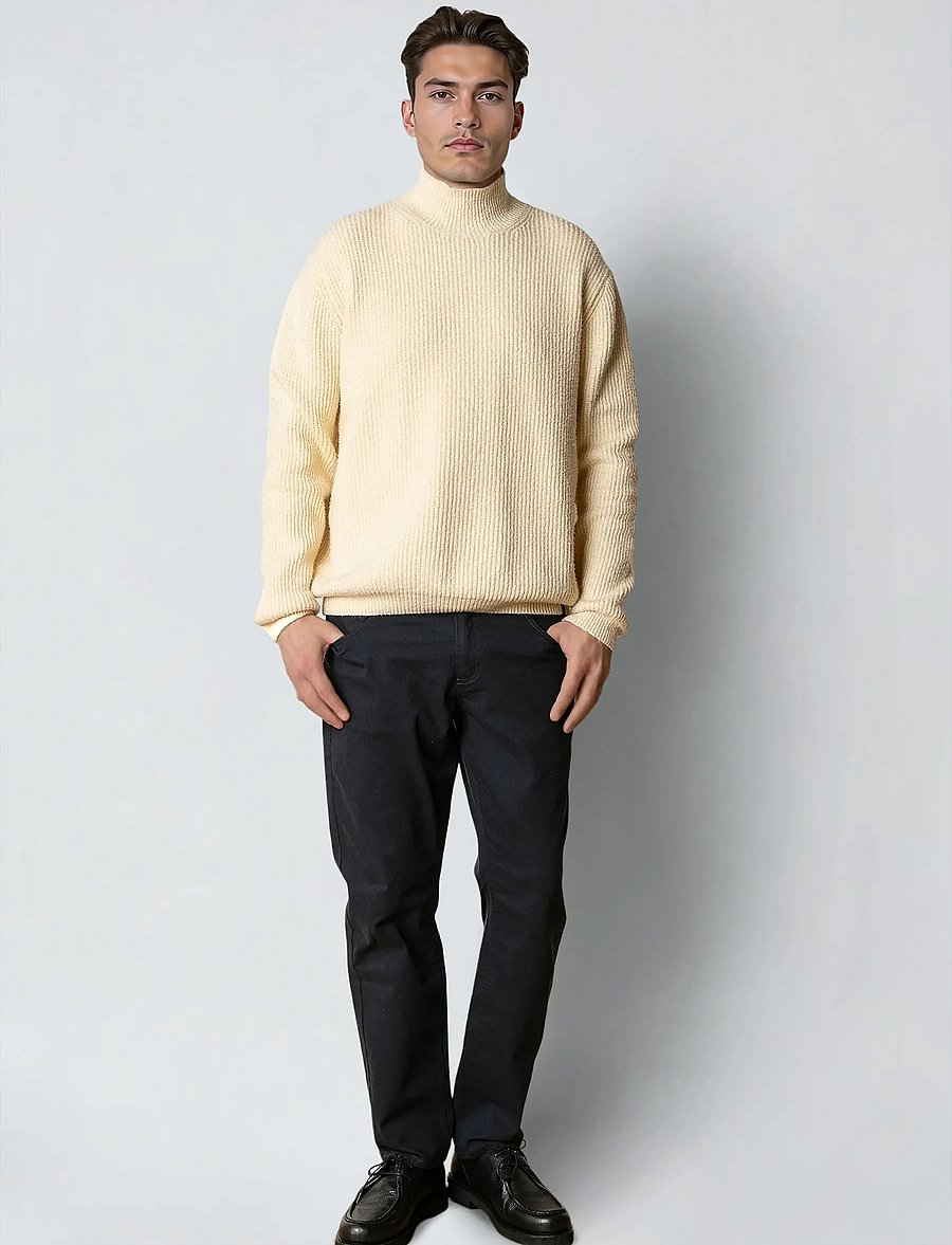 Clean Cut Copenhagen - Pepe turtleneck knit - rullekraver - ecru - 4