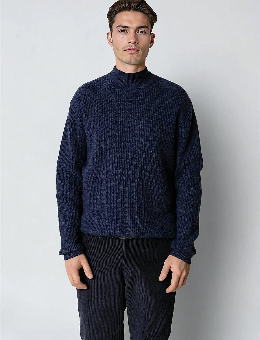 Clean Cut Copenhagen - Pepe turtleneck knit - rollkragenpullover - navy - 0