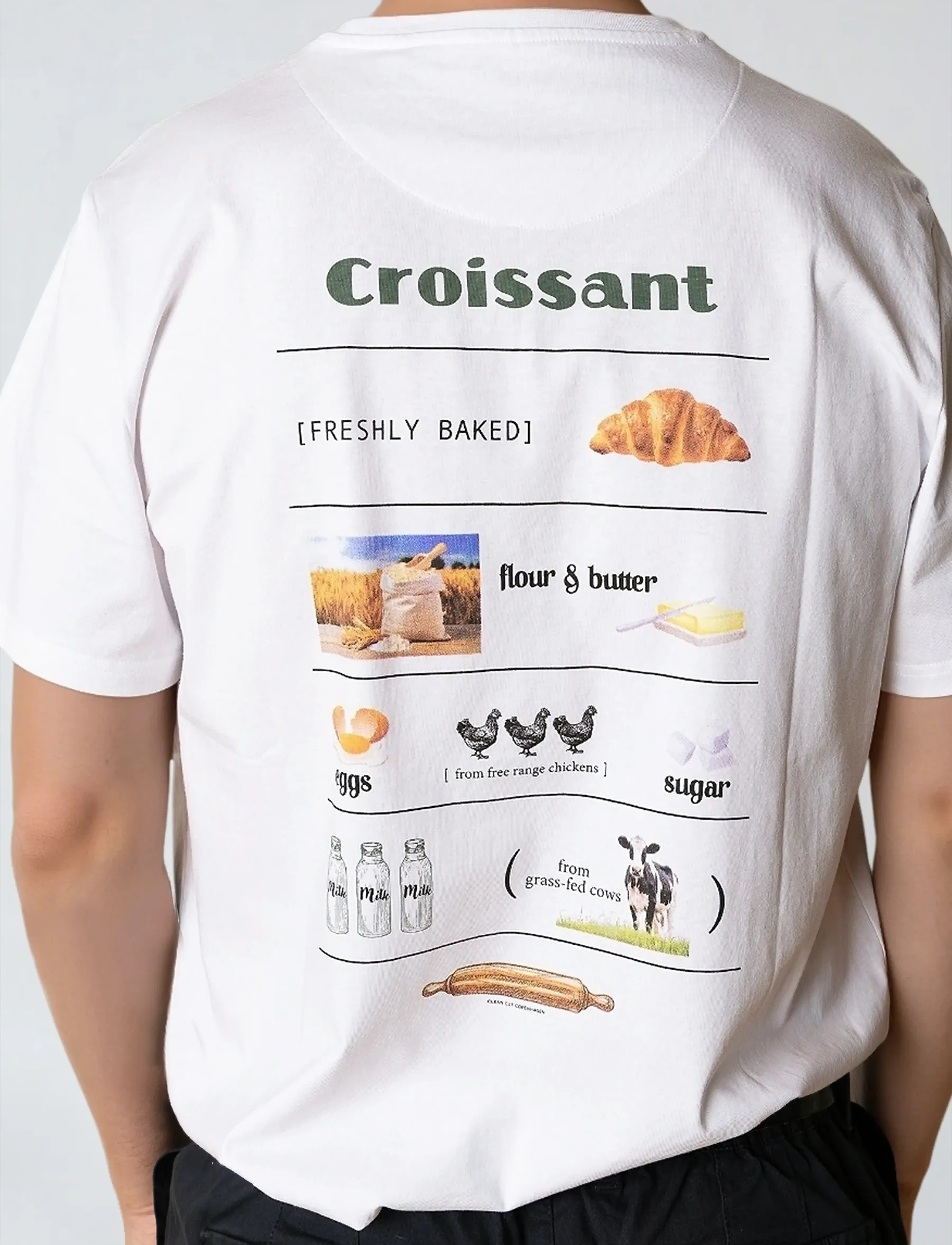 Clean Cut Copenhagen - Croissant t-shirt - kurzärmelig - white - 2