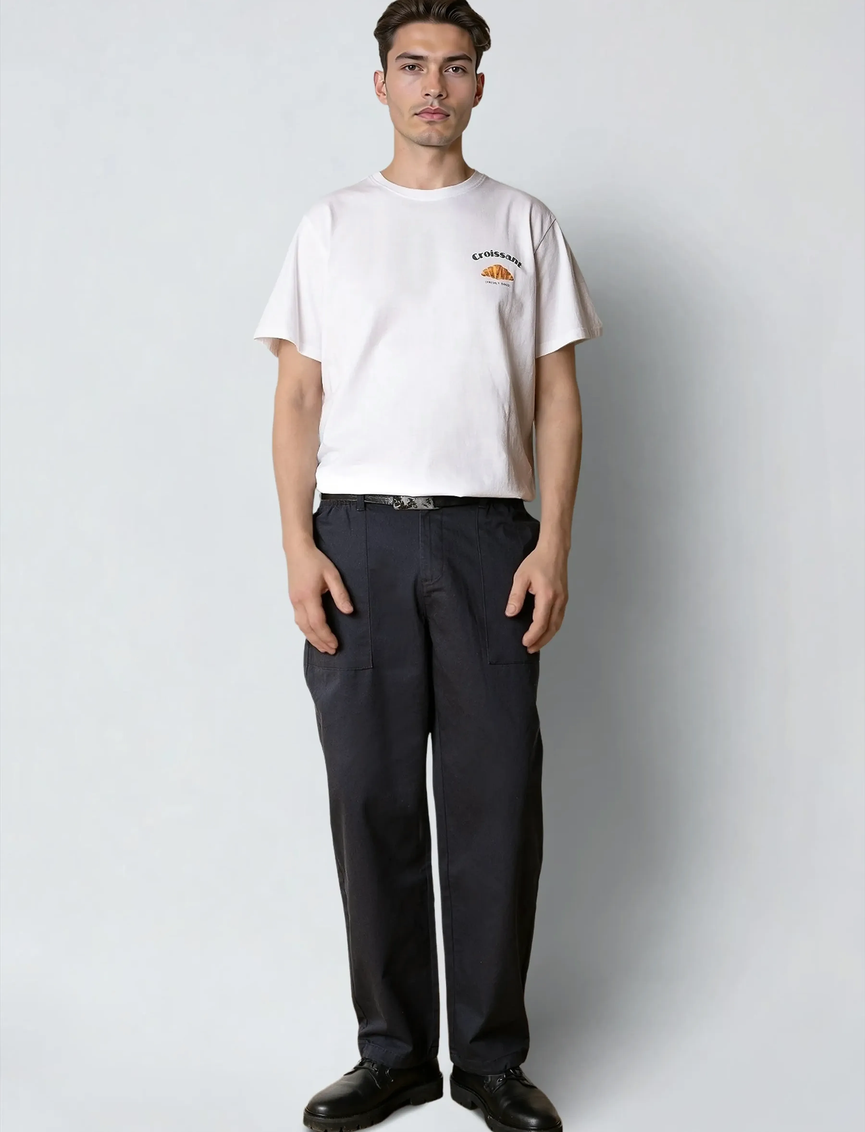 Clean Cut Copenhagen - Croissant t-shirt - kurzärmelig - white - 3