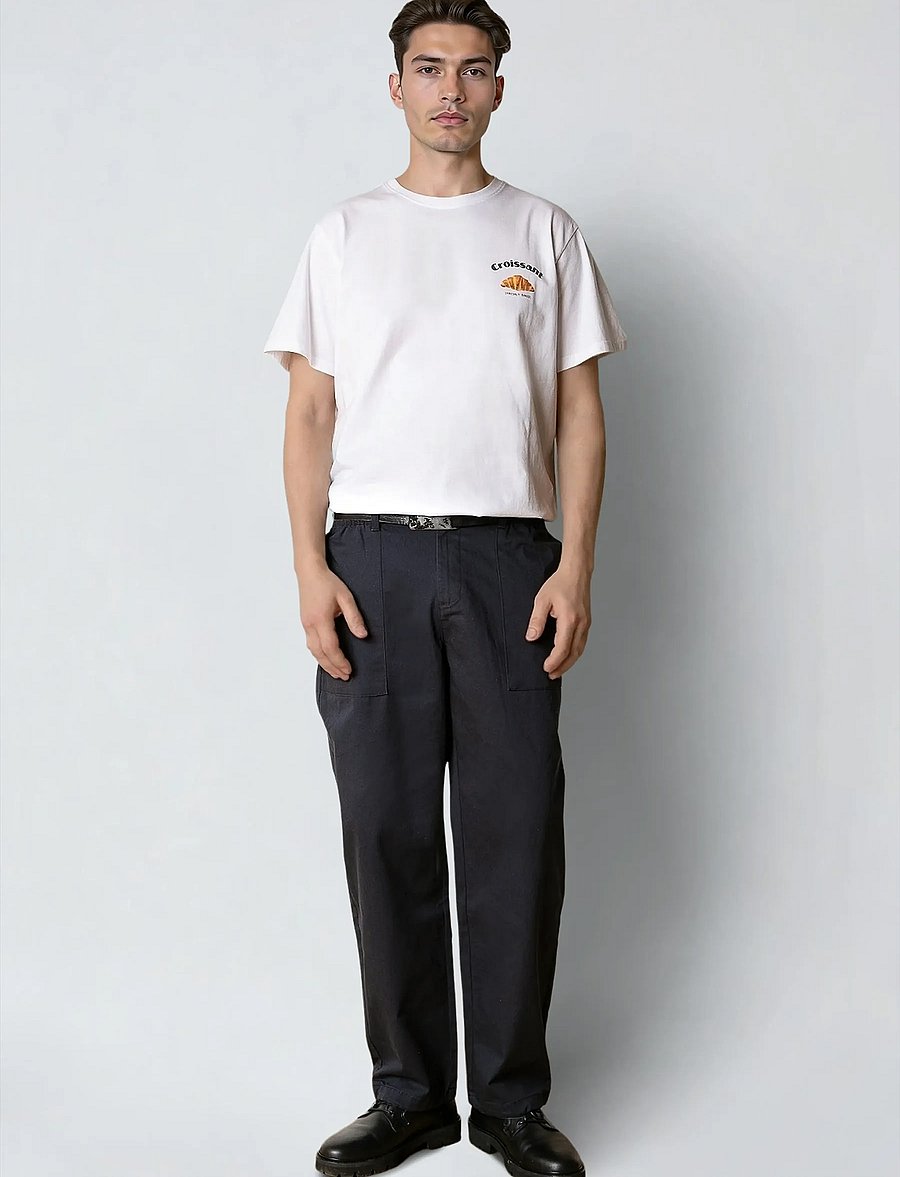 Clean Cut Copenhagen - Croissant t-shirt - short-sleeved t-shirts - white - 3