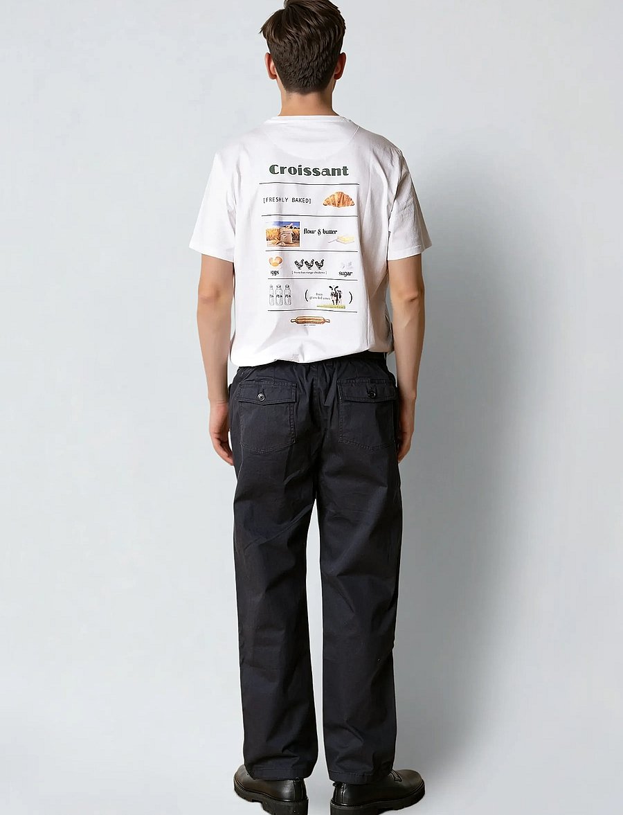 Clean Cut Copenhagen - Croissant t-shirt - short-sleeved t-shirts - white - 4