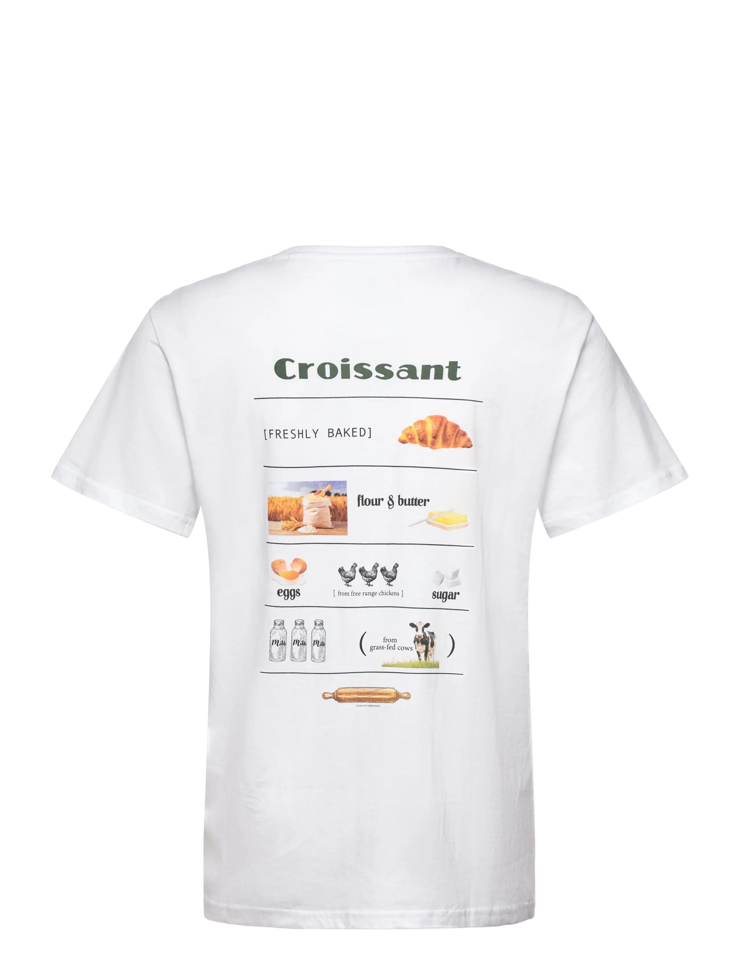 Clean Cut Copenhagen - Croissant t-shirt - kurzärmelig - white - 5