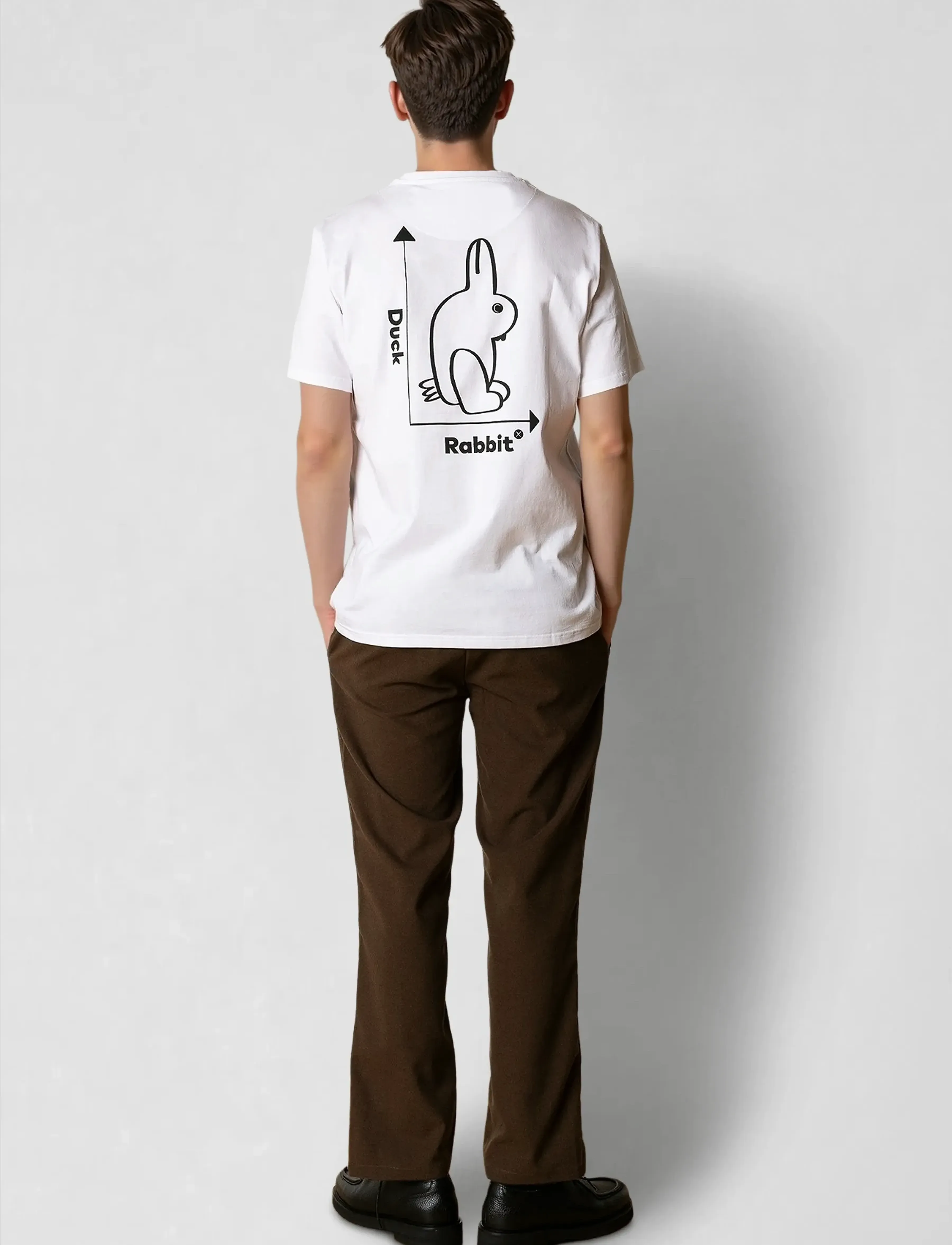 Clean Cut Copenhagen - Duck Rabbit t-shirt - white - 4
