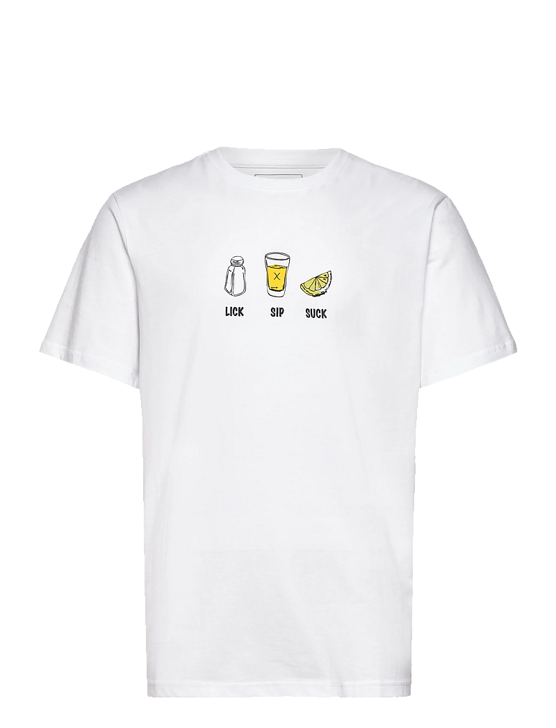 Clean Cut Copenhagen - Tequila t-shirt - lühikeste varrukatega t-särgid - white - 1