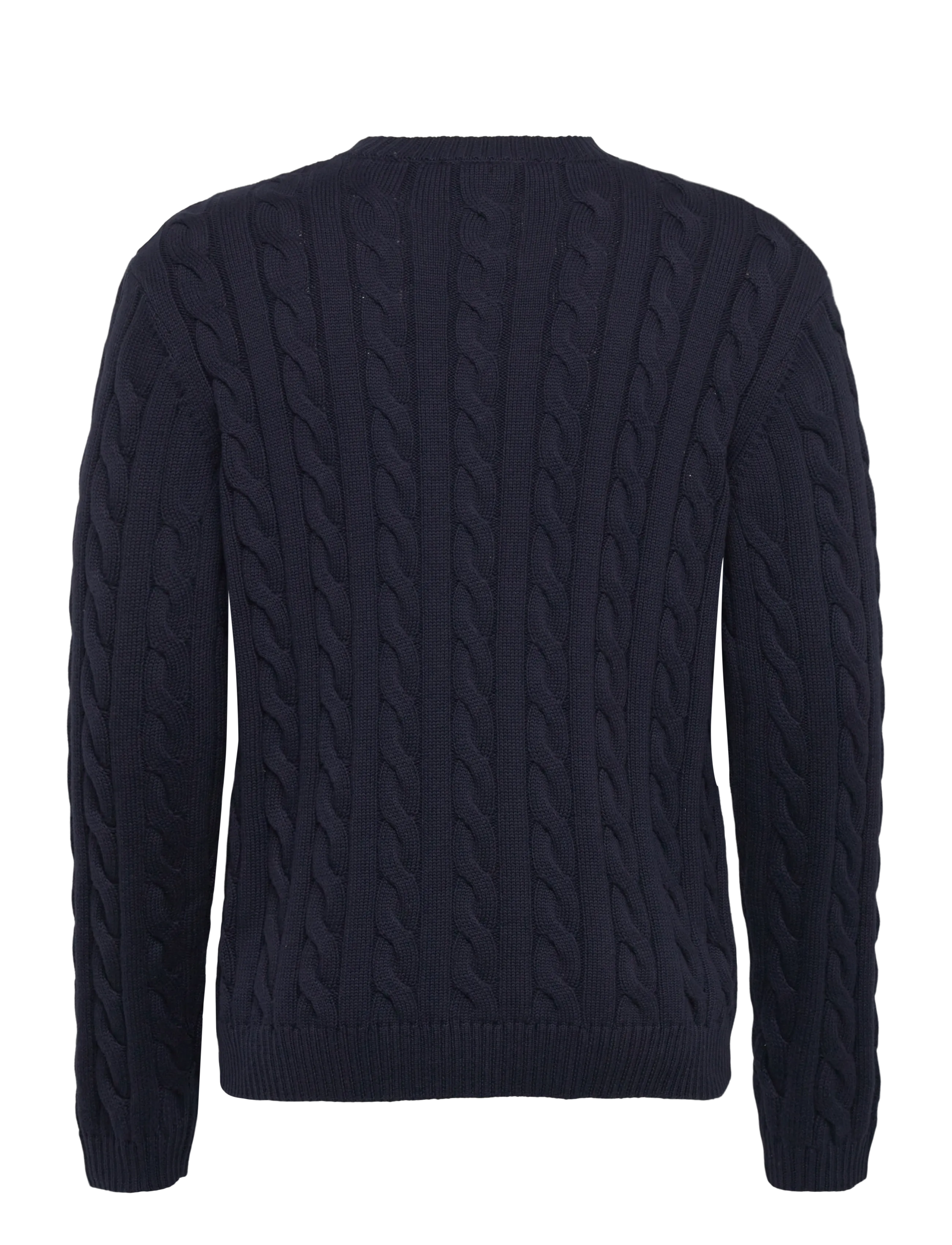 Clean Cut Copenhagen - August cable knitted jumper - rundhalsad - navy - 2