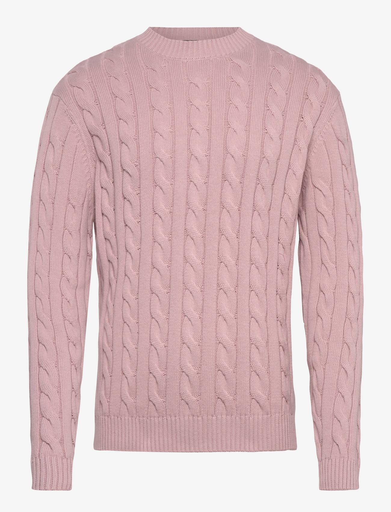 Clean Cut Copenhagen - August cable knitted jumper - rund hals - violet ice - 1
