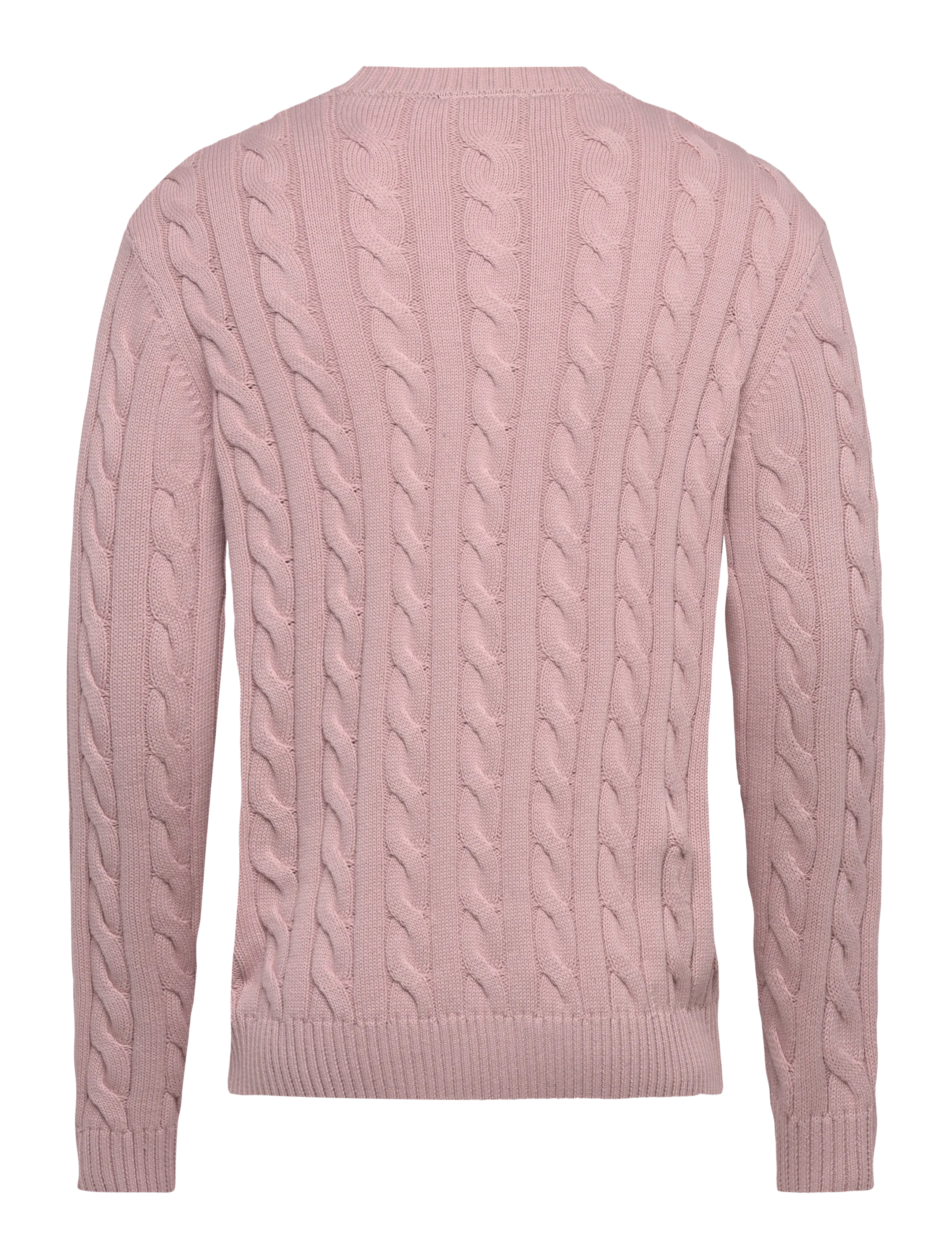 Clean Cut Copenhagen - August cable knitted jumper - round necks - violet ice - 2